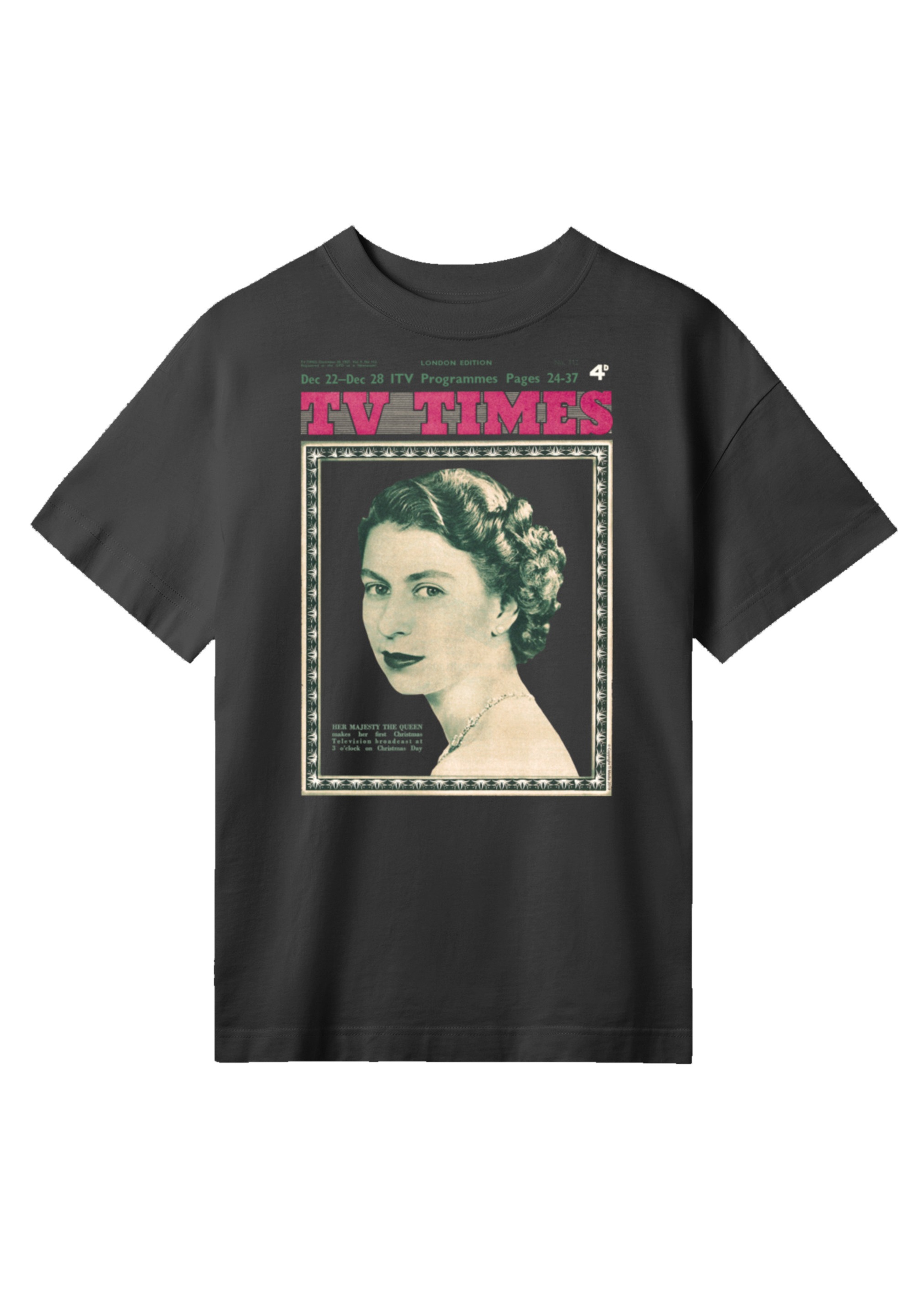 F4NT4STIC T-Shirt "TV Times Queen Elizabeth II 1957 Cover" Premium Qualität günstig online kaufen