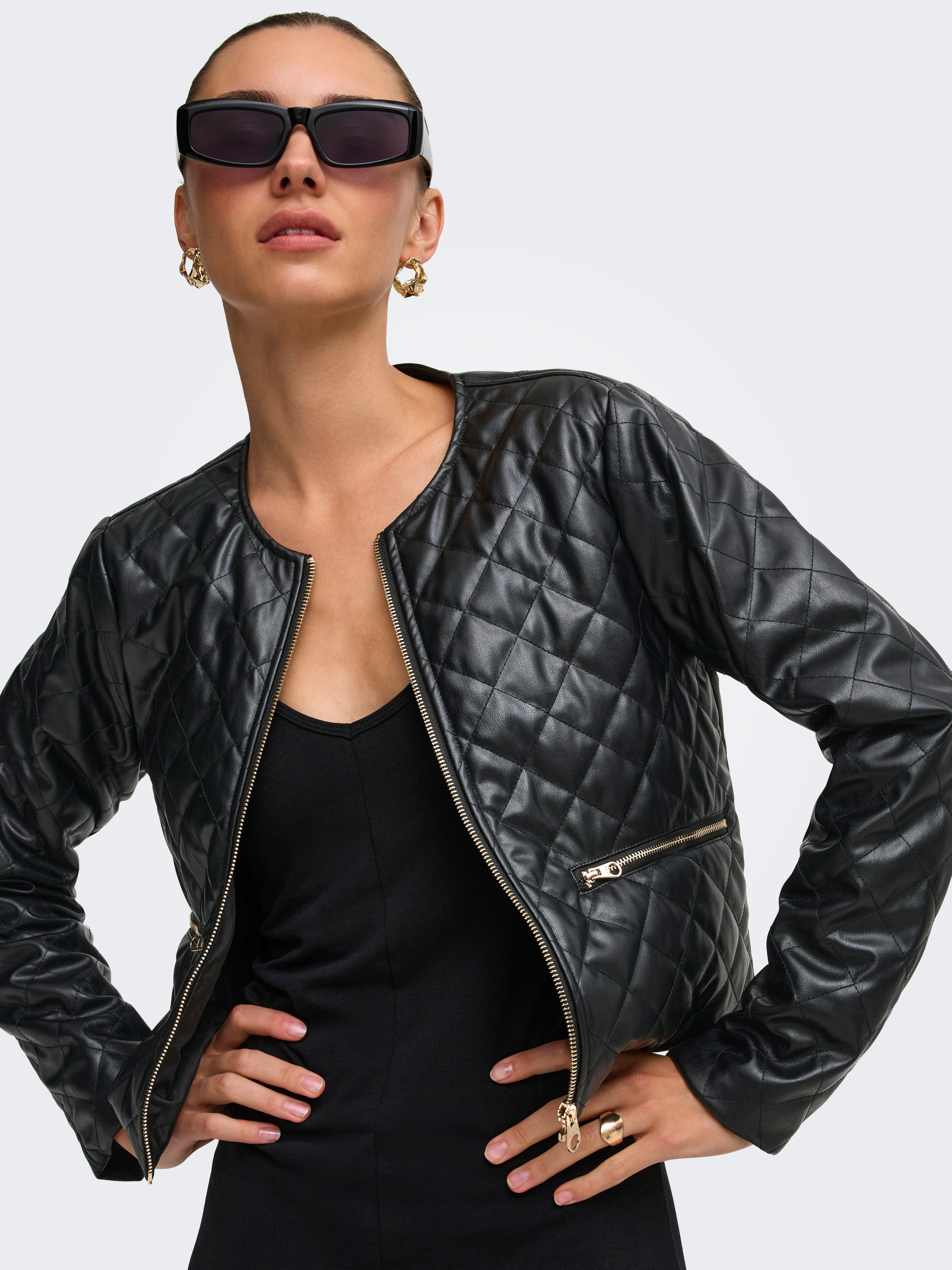 ONLY Lederimitatjacke »ONLJACKIE FAUX LEATHER JACKET CC OTW« Lederimitat