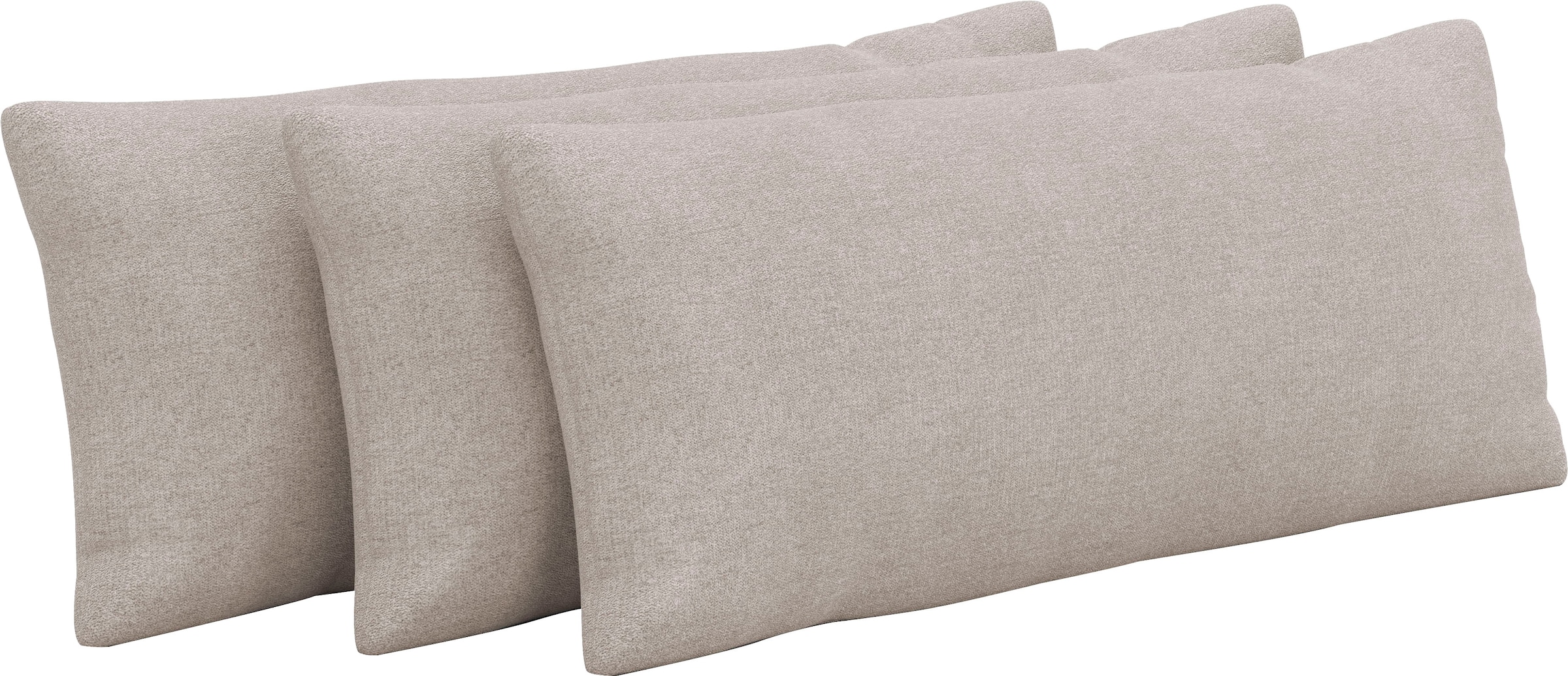 Auflagekissen SIT & MORE, B:65cm H:25cm T:12cm, grau, 100% Polyester, Polsterauflagen, "Amica", zur Auswahl Sets mit 2 oder 3 Stück