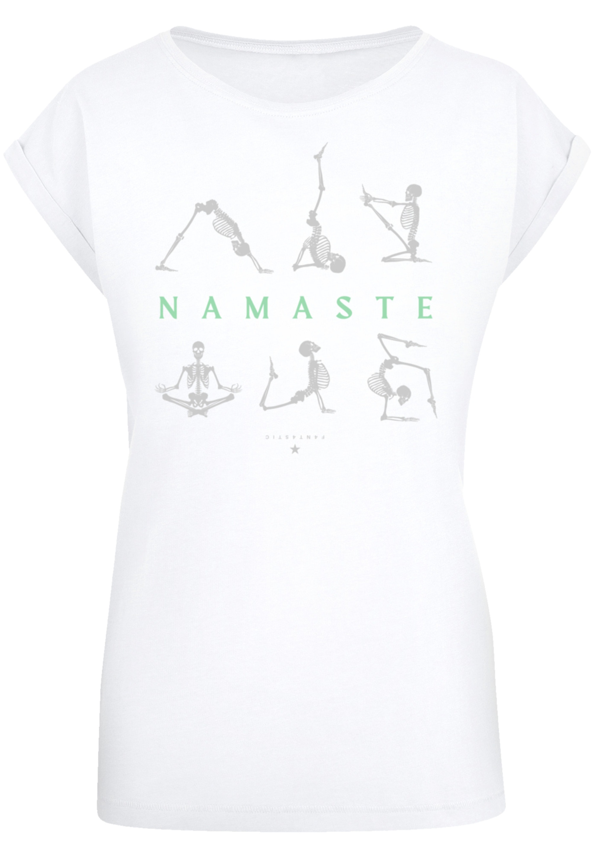 F4NT4STIC T-Shirt für Halloween«, »Namaste Skelett Print BAUR Yoga | kaufen