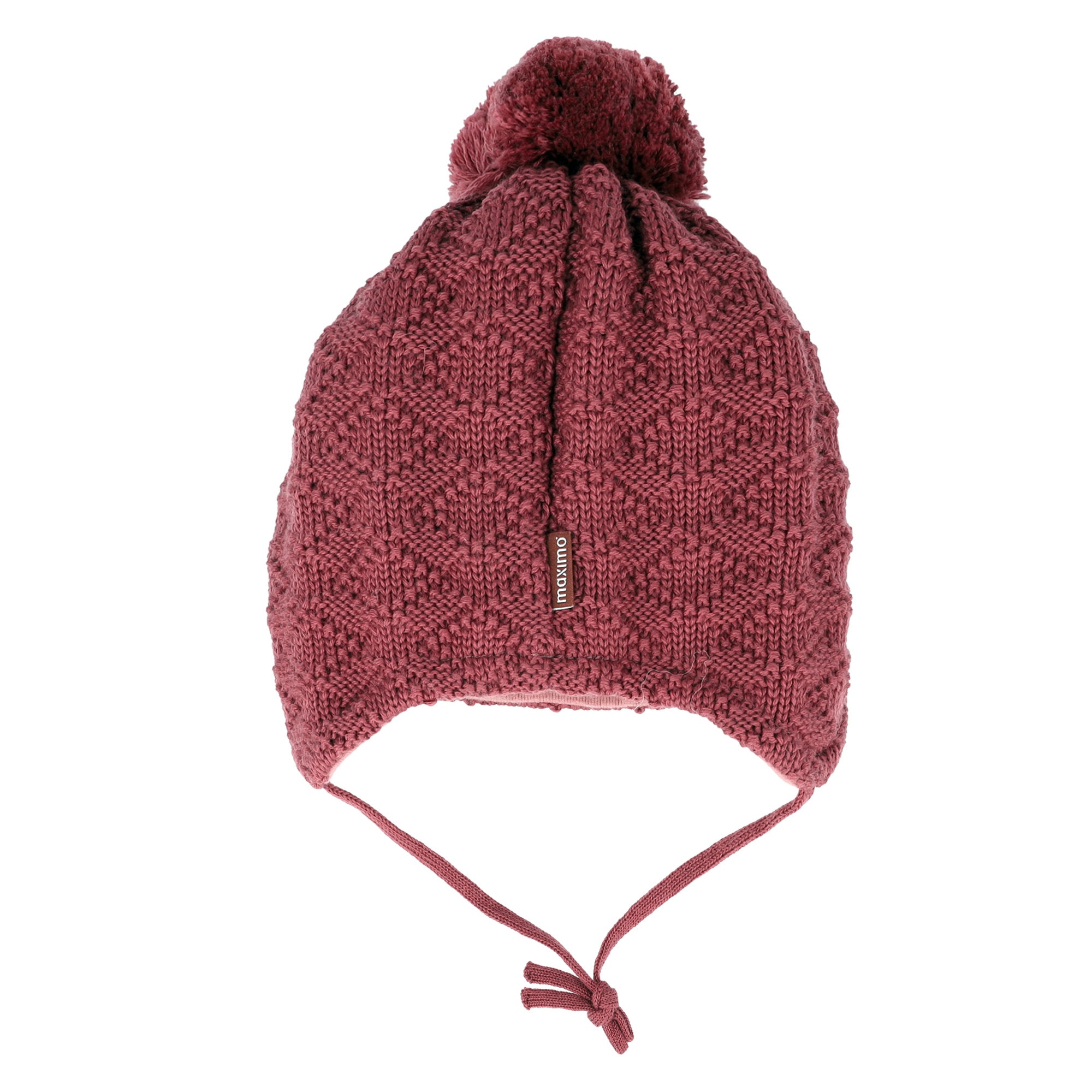 Thumbnail - MAXIMO Strickmütze Wolle, gefüttert, zum Binden, mit Bommel