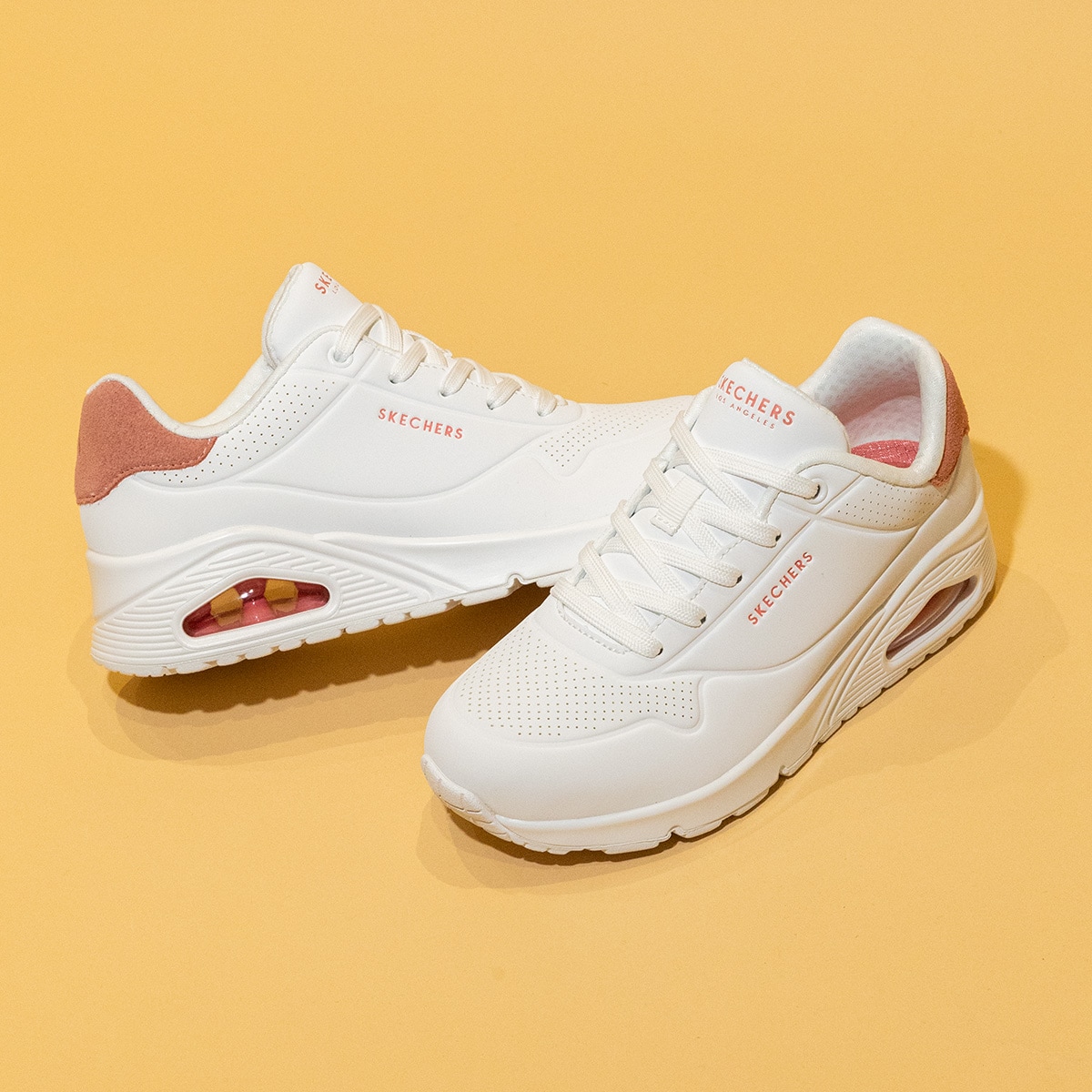 Skechers Sneaker »UNO - POP BACK«, Freizeitschuh, Halbschuh, Schnürschuh komfortabler Skech-Air Funktion