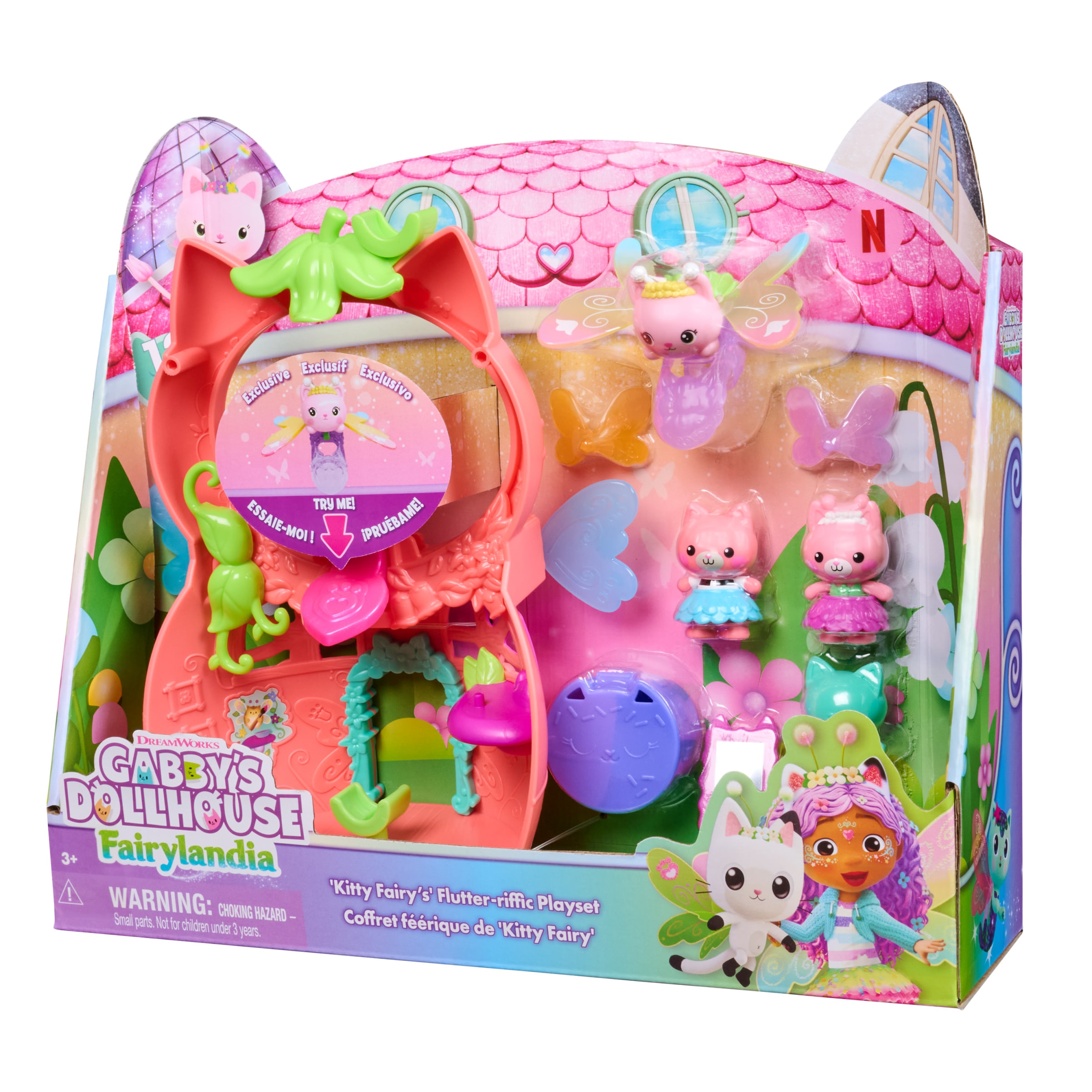 Spin Master Spielwelt »Gabby’s Dollhouse –  Flutter Fairy Spielset mit Ring und 12 Teilen«