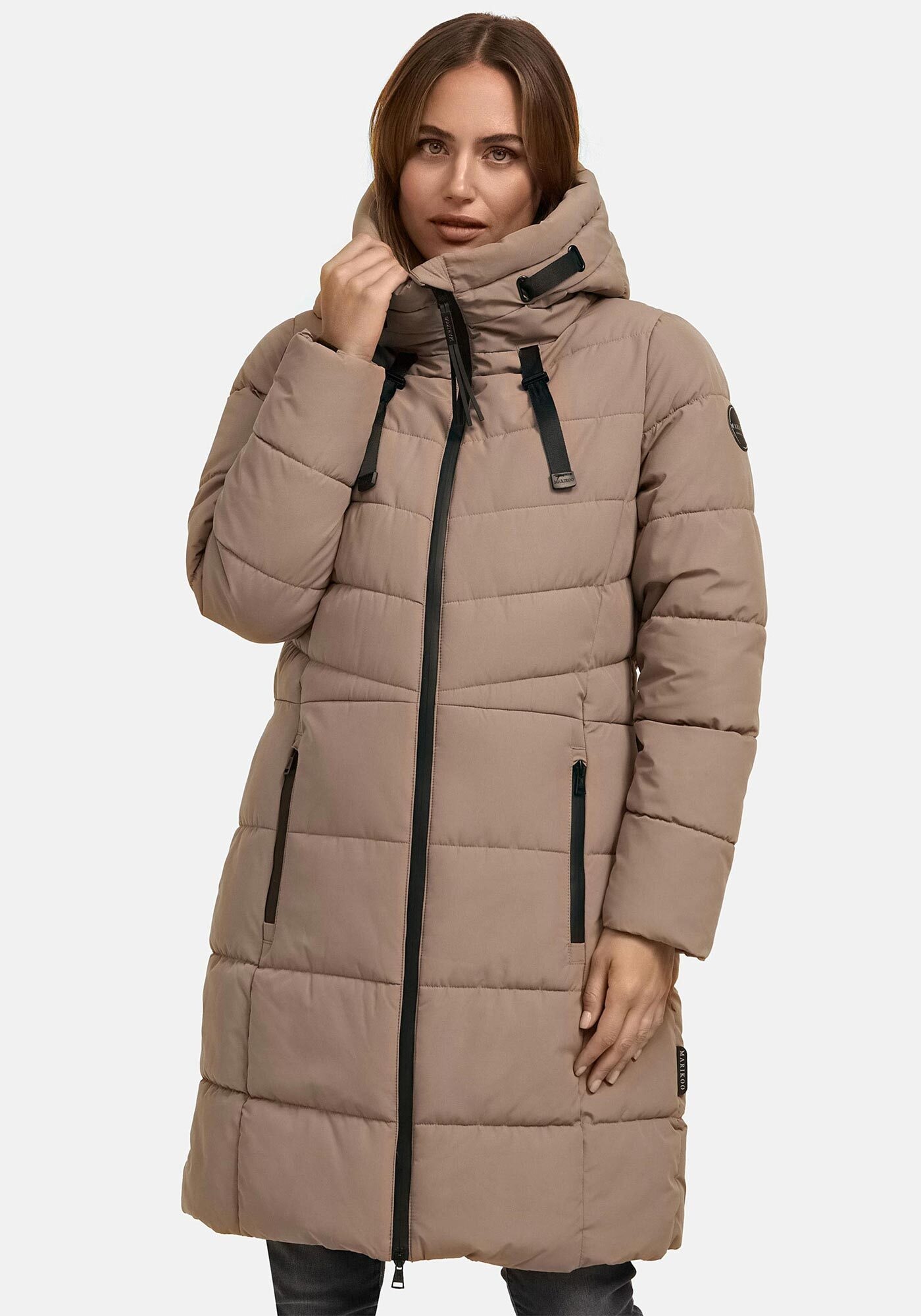 Marikoo Winterjacke "Natsukoo XVI" Stepp Mantel mit großer Kapuze günstig online kaufen