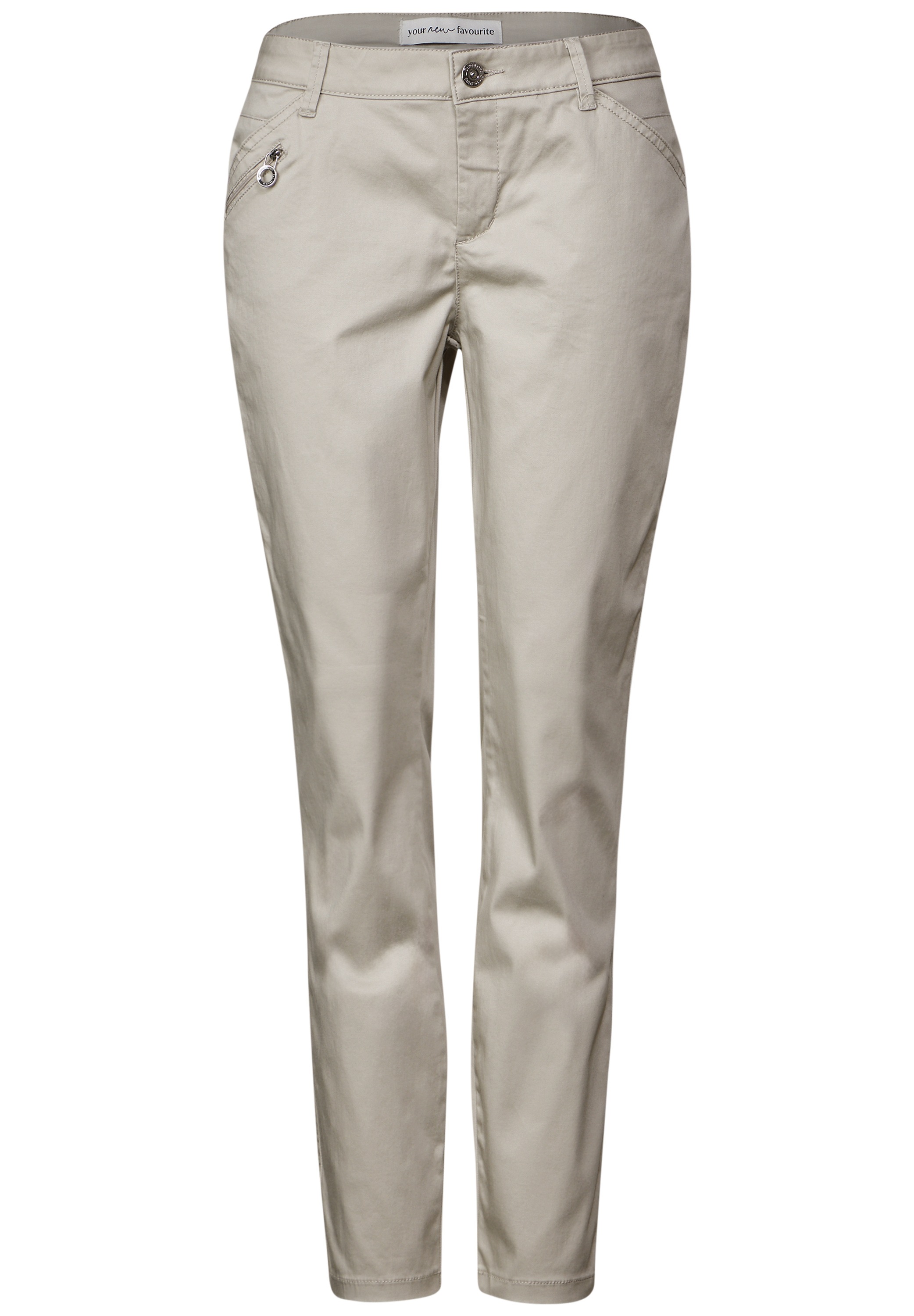 STREET ONE Röhrenhose, Middle Waist