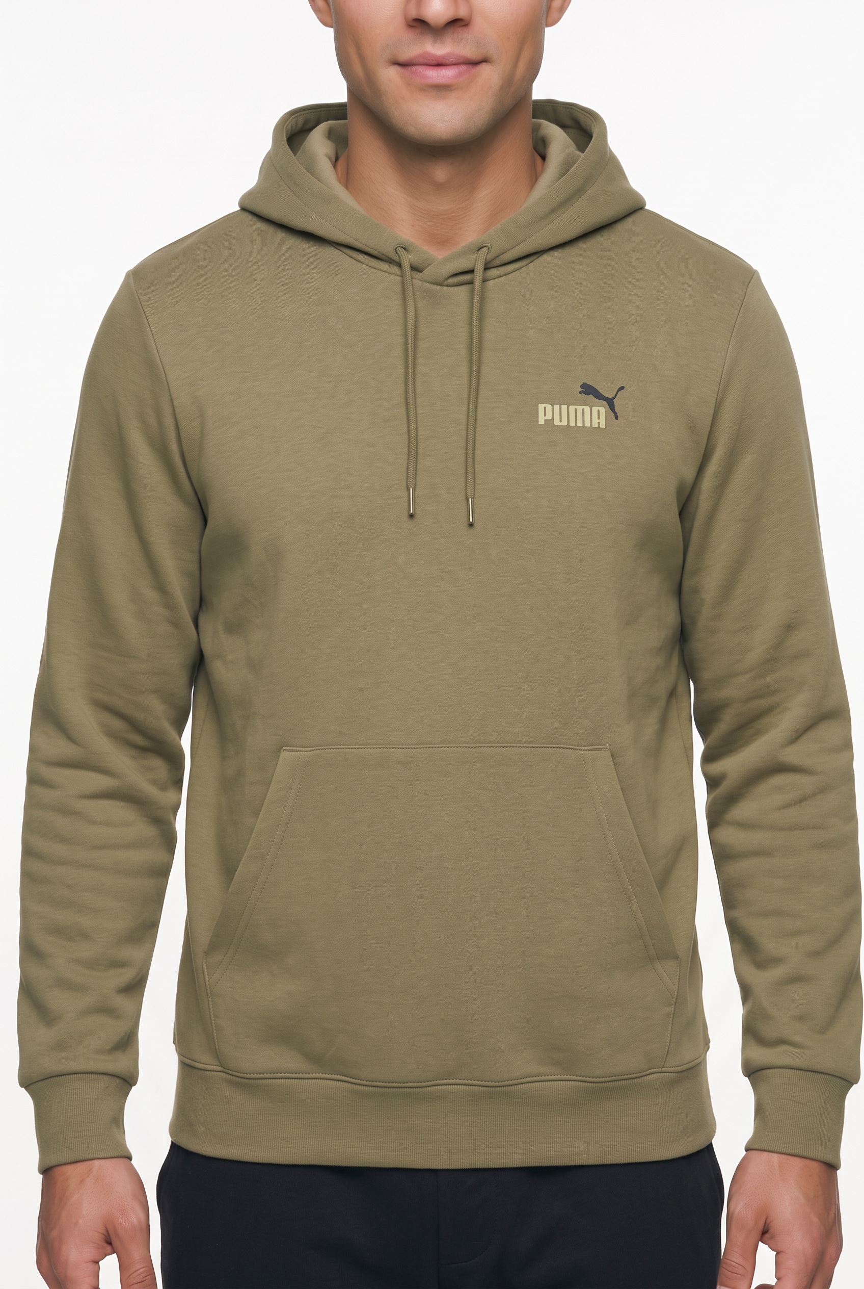PUMA Kapuzensweatshirt »ESS 2 COLOR SMALL NO 1 LOGO HOODIE FL«, mit verstellbarer Kapuze, mit gerippten Bündchen und Saum
