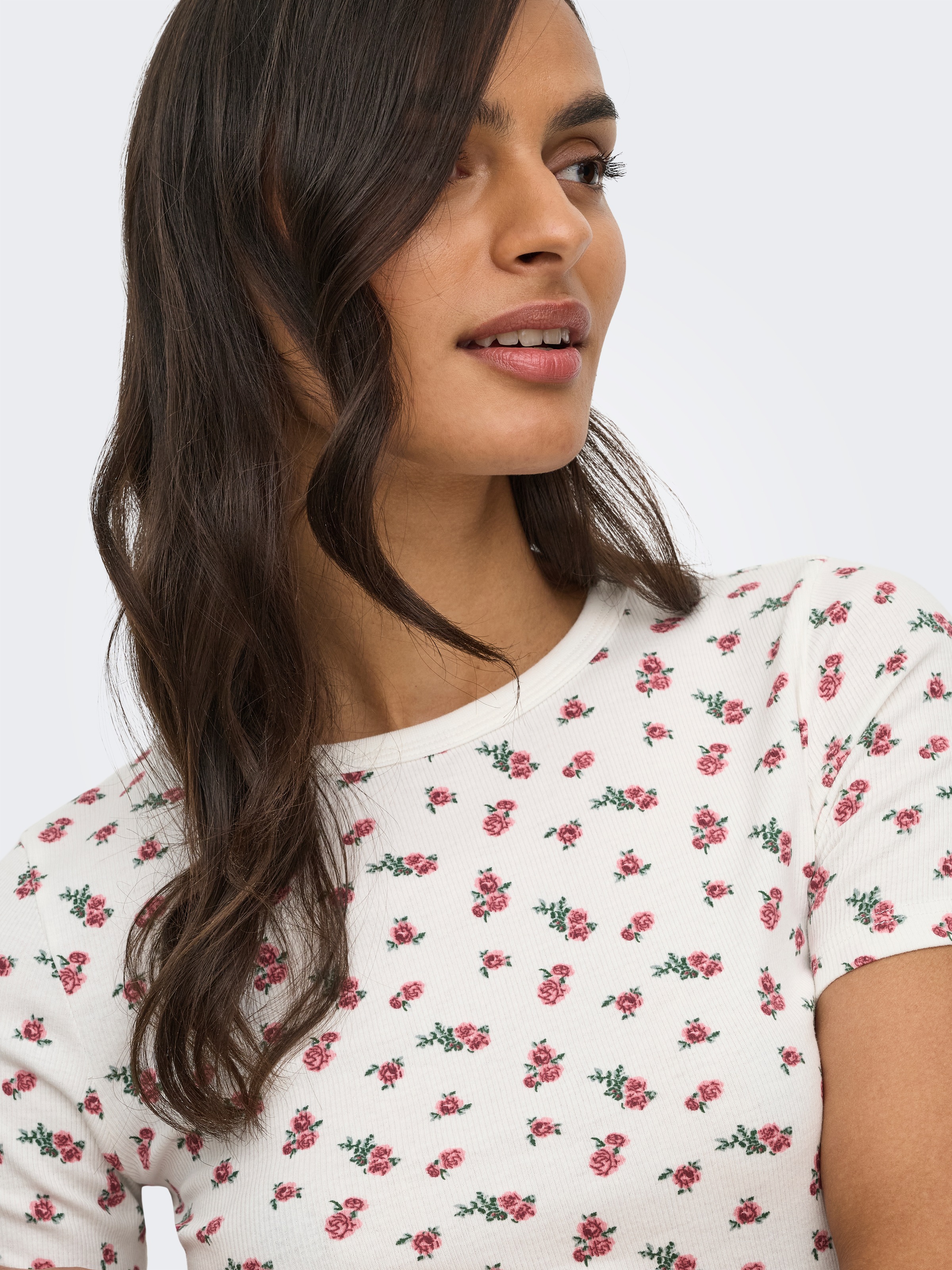 JDY Kurzarmshirt "JDYLUCKY S/S O NECK TOP JRS DIA" günstig online kaufen