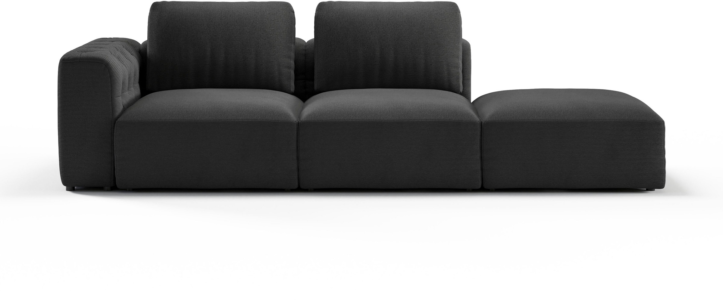 Home affaire Chaiselongue "Cushid" Modul-Sofa, bestehend aus 2-Sitzer und H günstig online kaufen