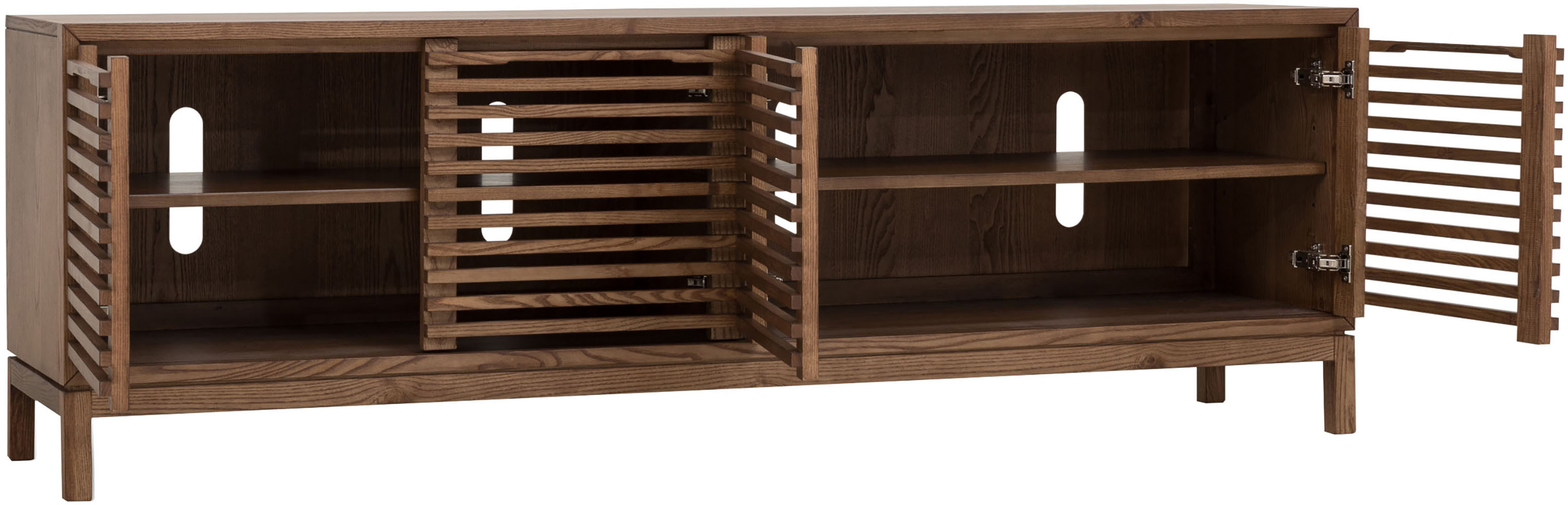 Thumbnail - andas TV-Board "Tanner 4-türige Medienkonsole aus Eschenholz" 1 Stk. tlg.