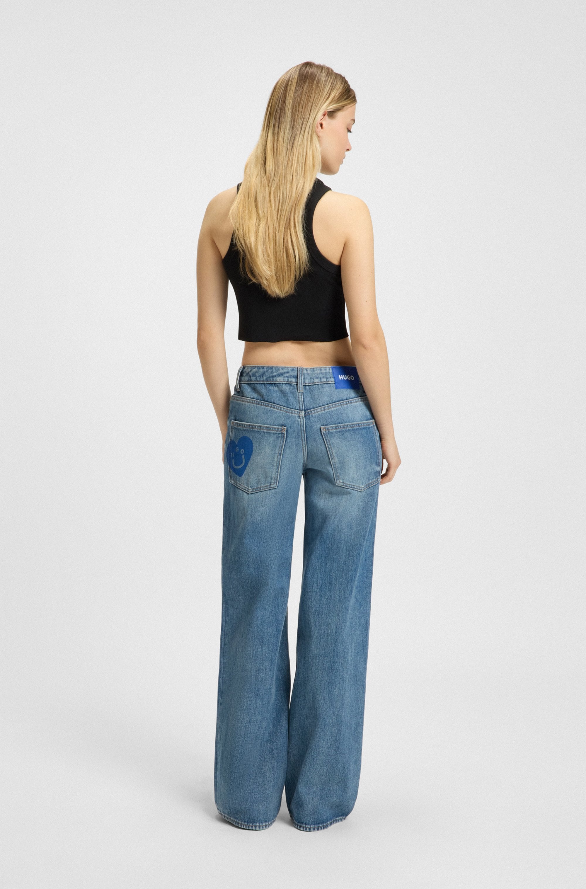 HUGO Blue 5-Pocket-Jeans »Gamala«, Mid Rise im Baggy Fit