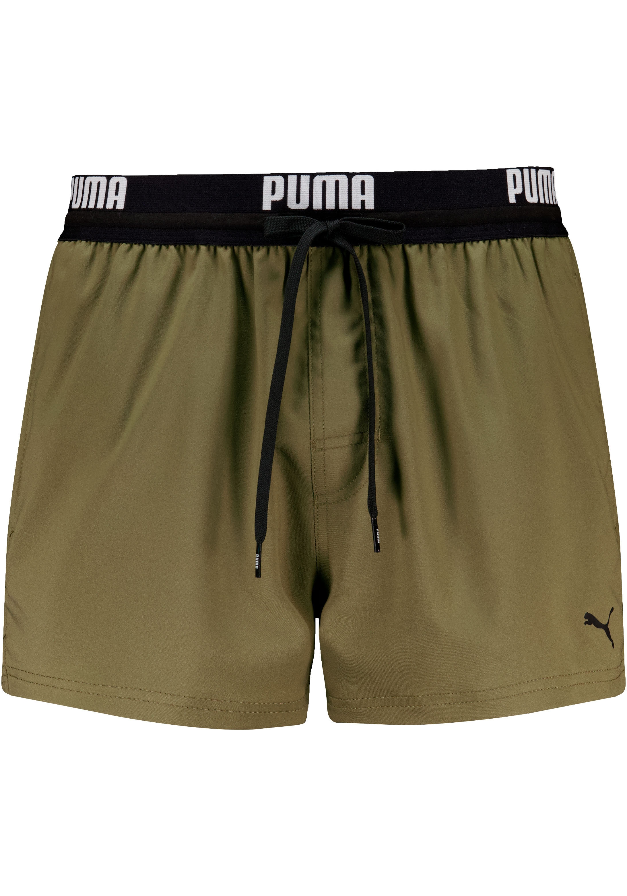 PUMA Badeshorts, mit bedrucktem Bund