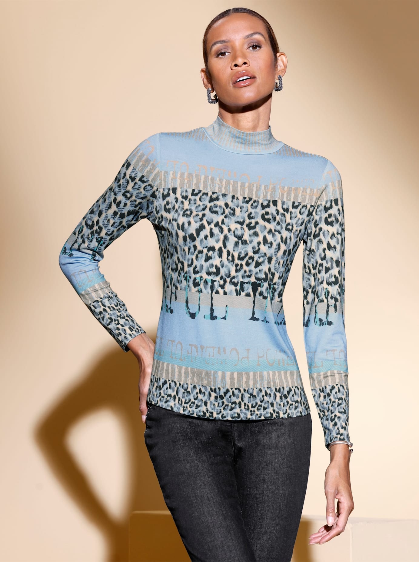 creation L Stehkragenshirt "Stehkragen-Shirt", 1 Stk. günstig online kaufen