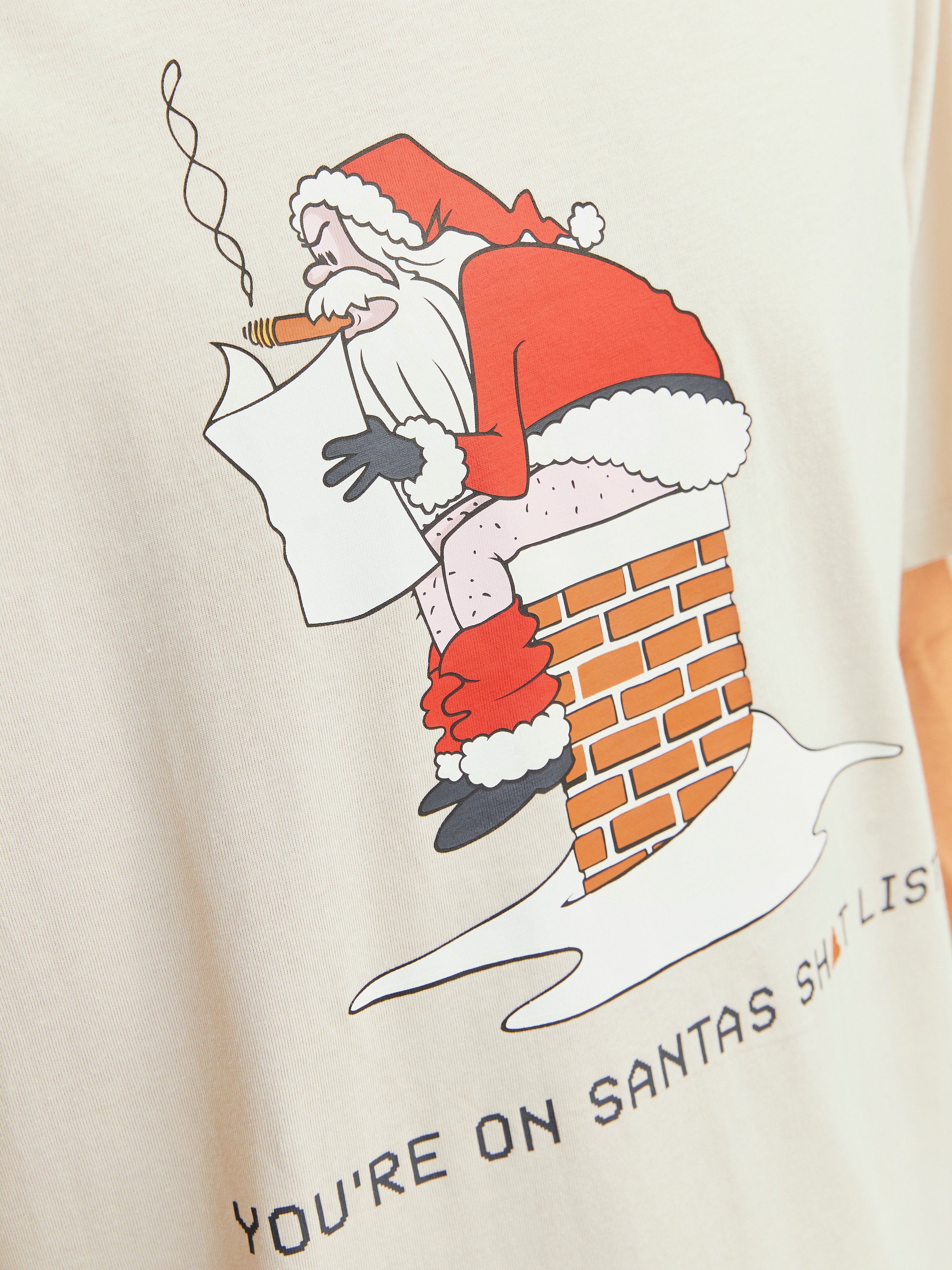 Jack & Jones Rundhalsshirt »JJXMAS FUNNY TEE SS CREW NECK«