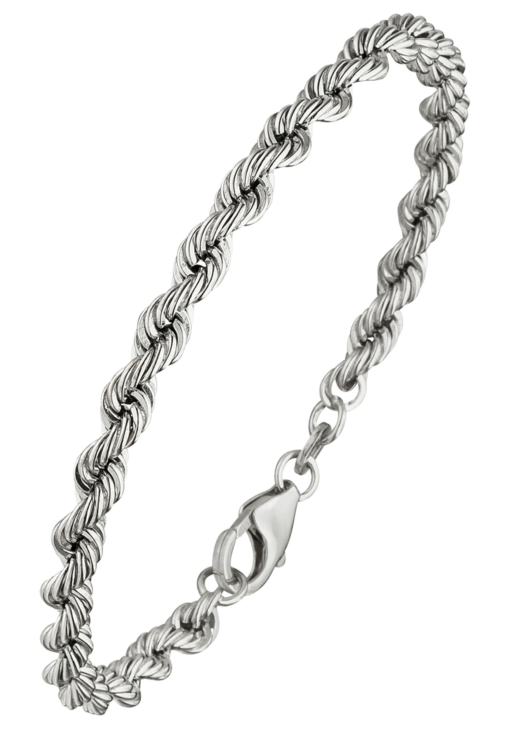JOBO Armband, Kordelarmband 925 Silber massiv 21 cm