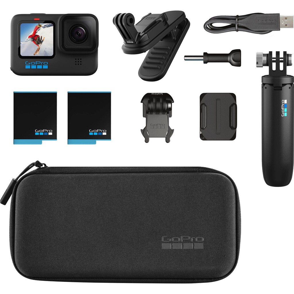 GoPro Camcorder »HERO 10 Accessory Hard Bundle«, 5,3K, WLAN (Wi-Fi)-Bluetooth