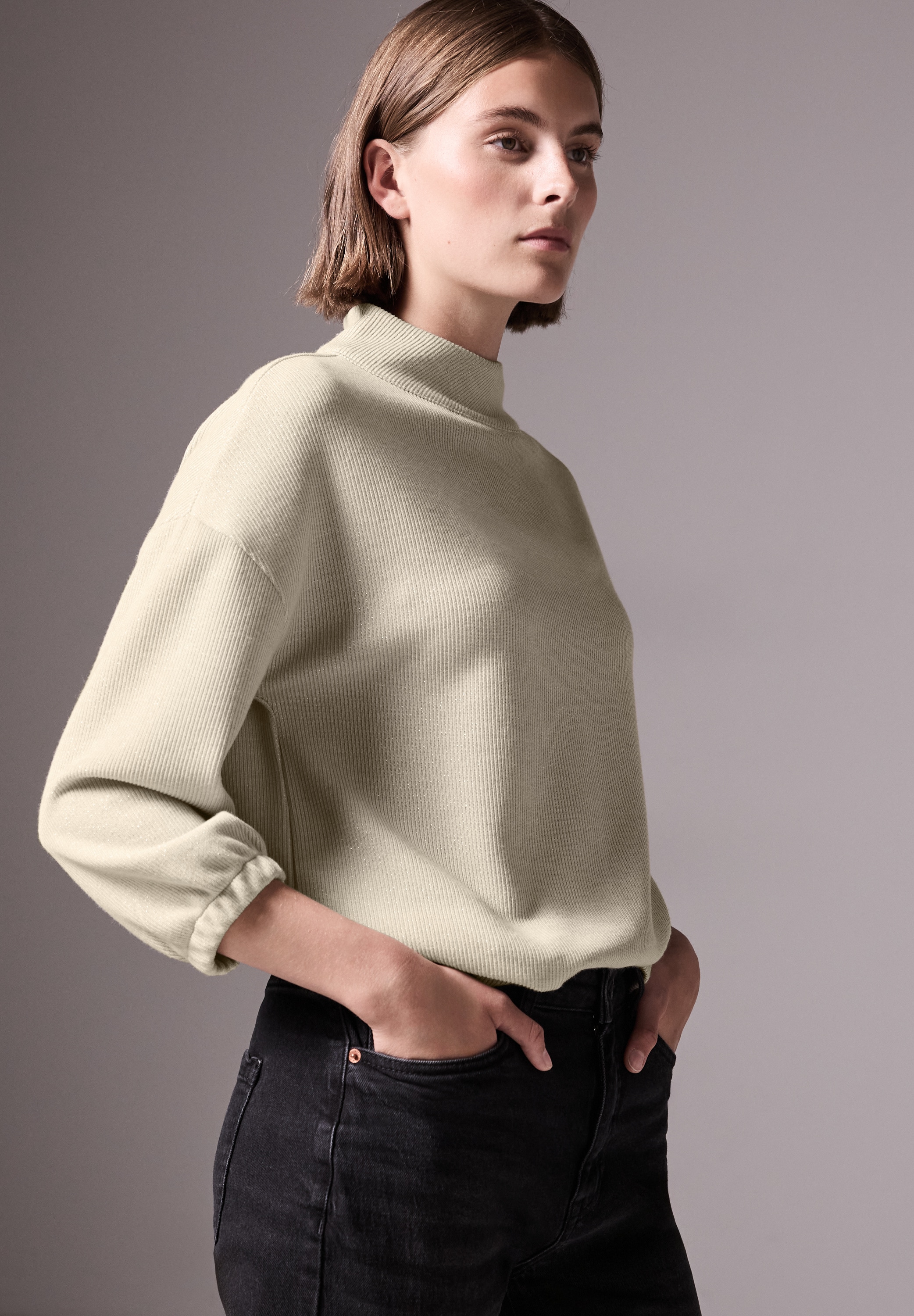 STREET ONE STUDIO T-Shirt mit 3/4 Ärmeln