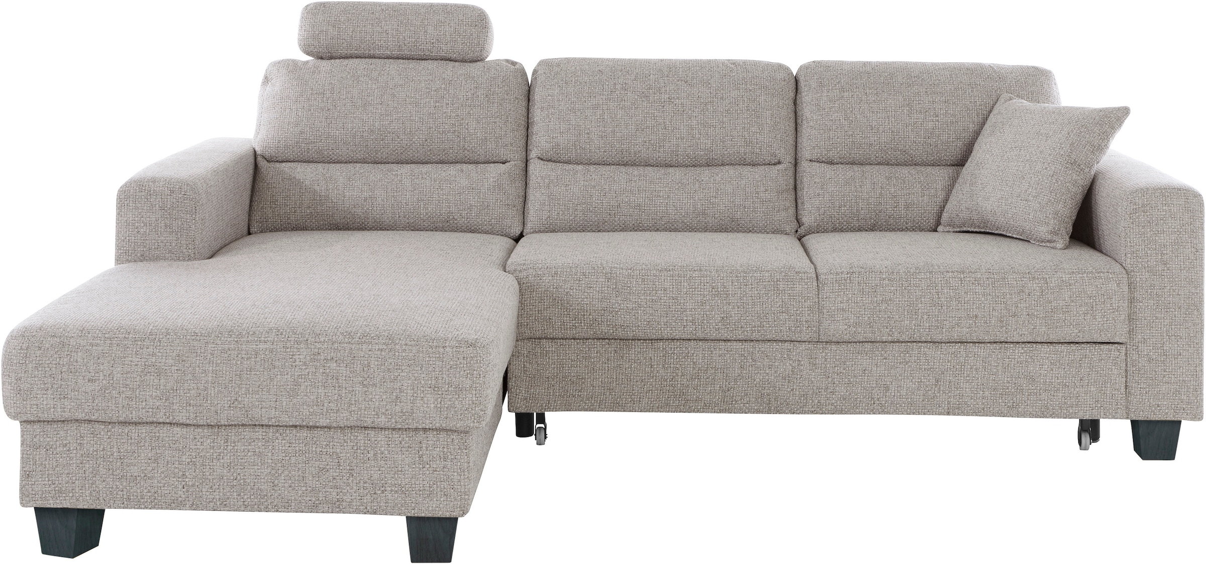 TRENDMANUFAKTUR Ecksofa »Chamber, zeitlos und modern, hoher Sitzkomfort, L-Form«, wahlweise mit Schlaffunktion