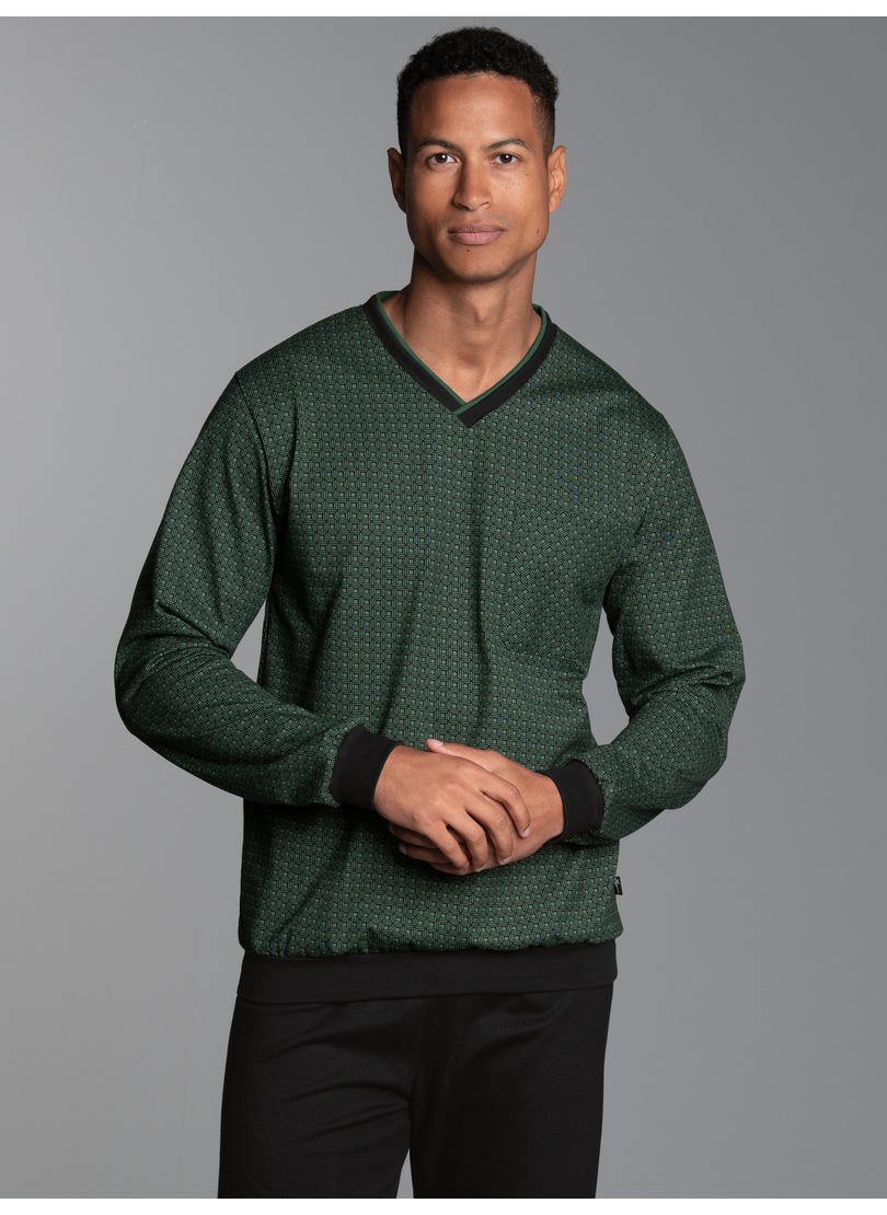 Thumbnail - Trigema Schlafanzug "TRIGEMA Pyjama-Oberteil mit Allover-Retro-Print" 1 tlg.