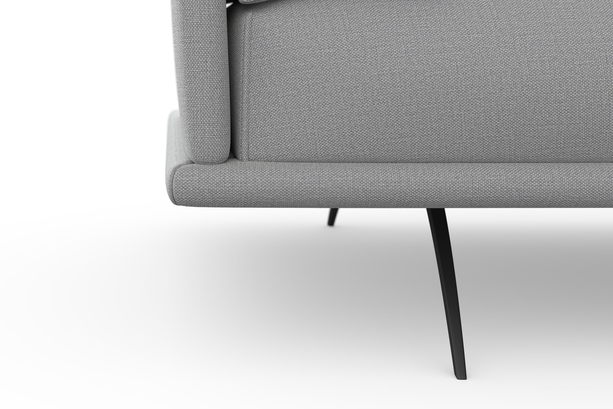 machalke® Ecksofa »benito, L-Form«, mit bezogenem Sockel