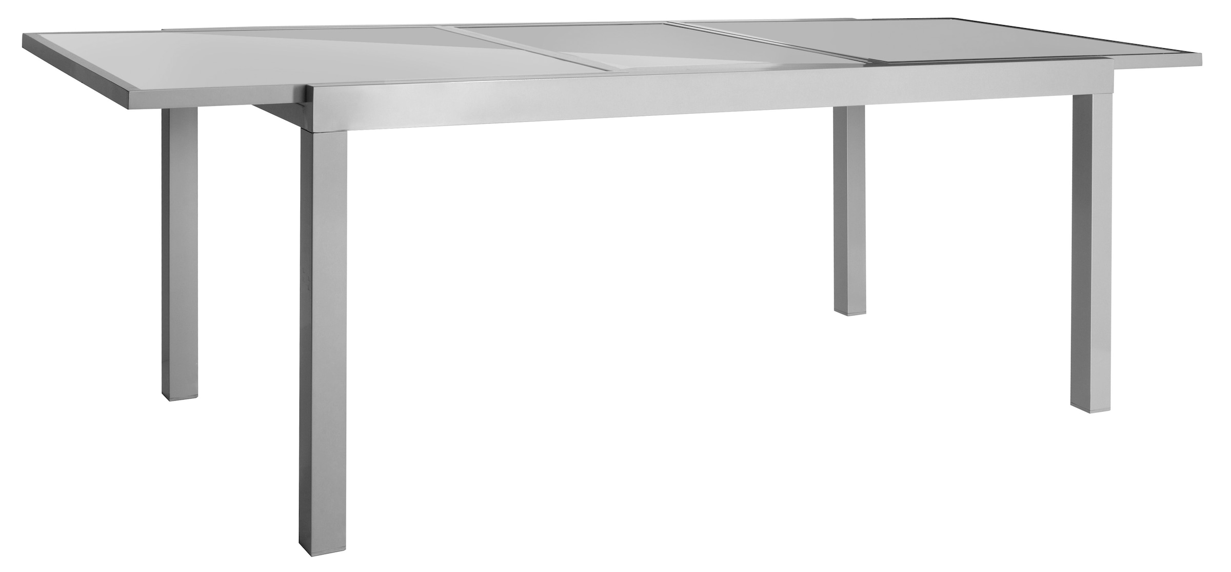 MERXX Garten-Essgruppe »Amalfi«, (7 cm, Alu/Textil 90x140-200 BAUR 6 ausziehbarer Tisch | tlg.), Hochlehner