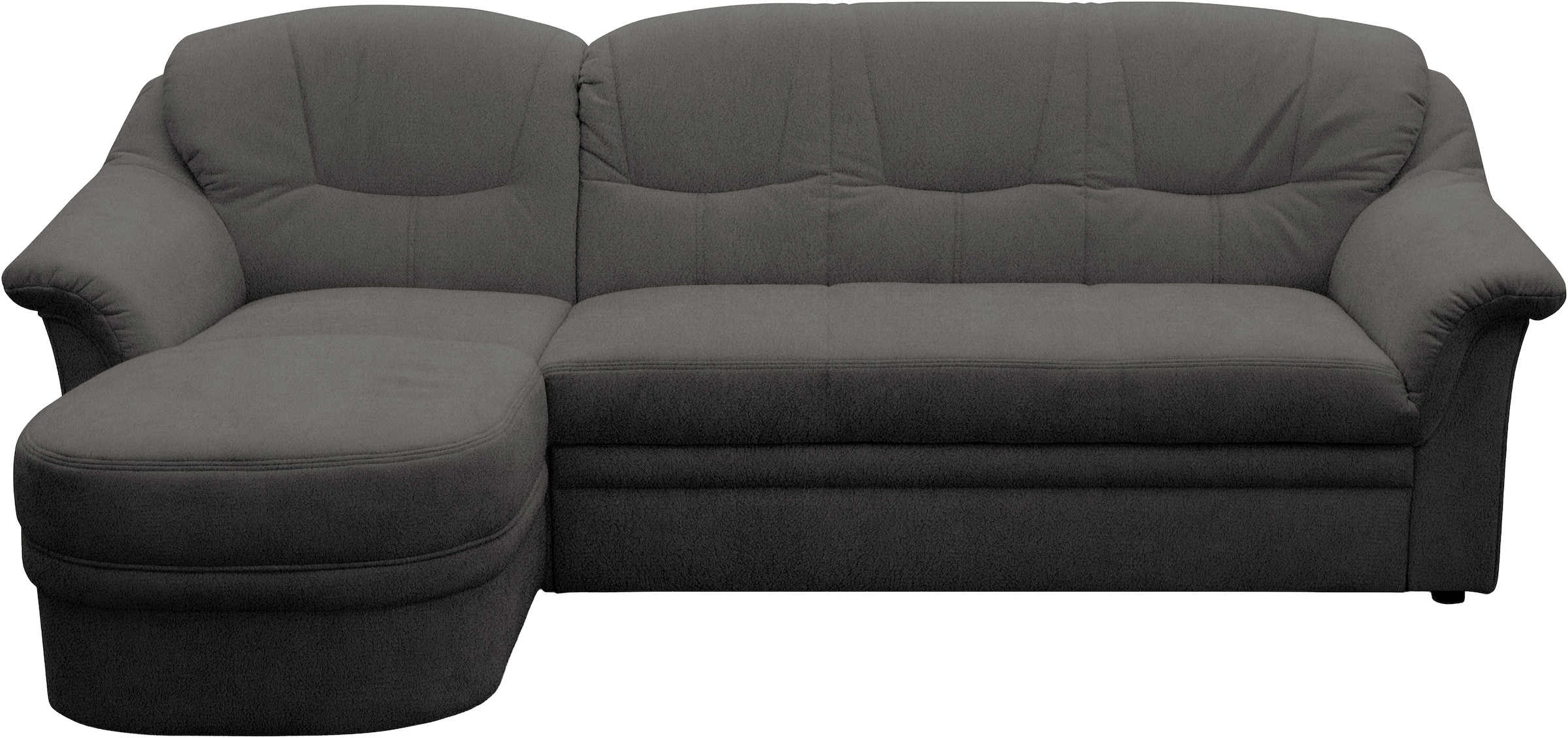 OTTO home Ecksofa »Nyborg 234 x 142 cm, stabil, komfortabel, formschön mit Steppungen« L-Form, aus pflegeleichtem, weichen Microfaser Bezug