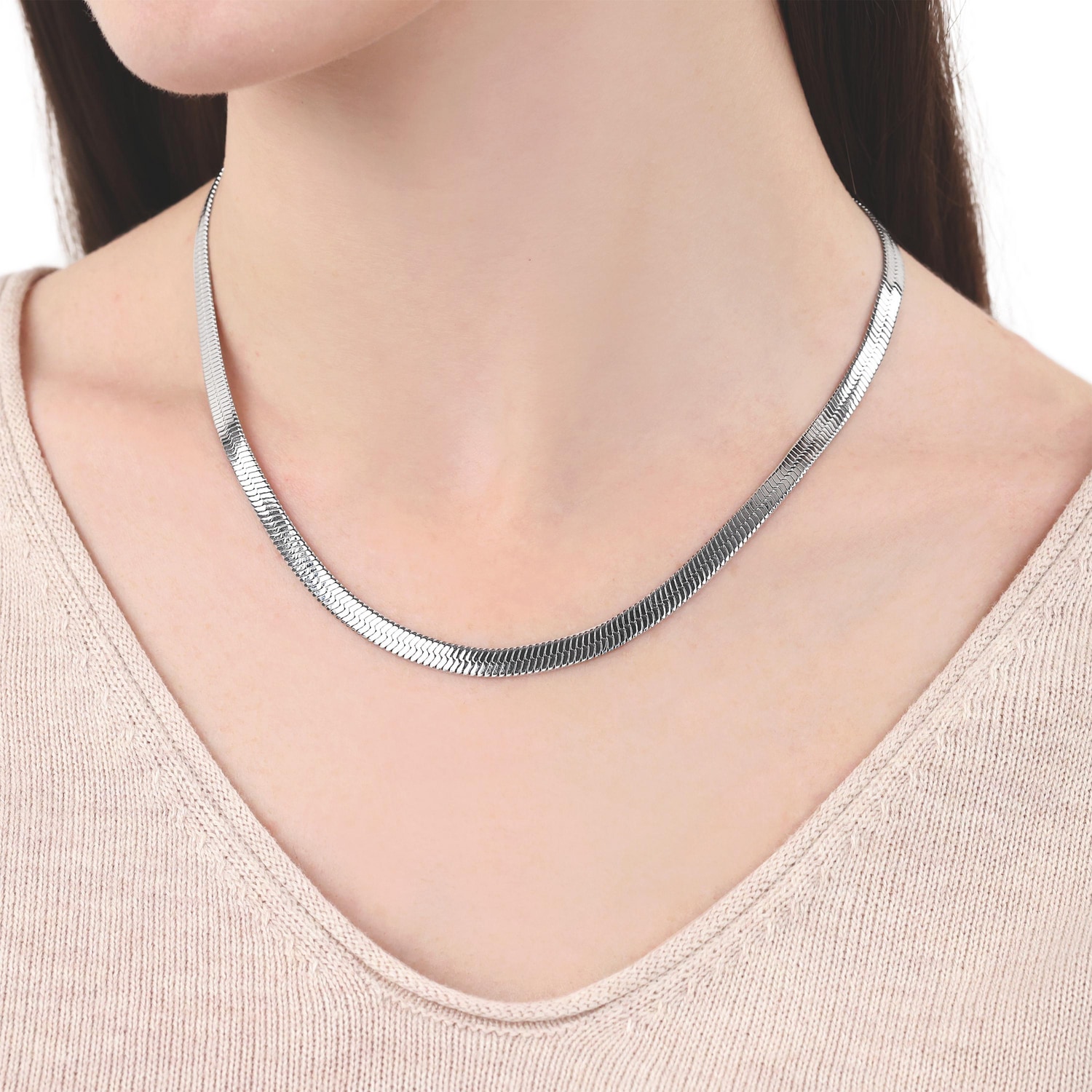 TOM TAILOR Kette ohne Anhänger »Schmuck Geschenk Edelstahl Schlangenkettengliederung«