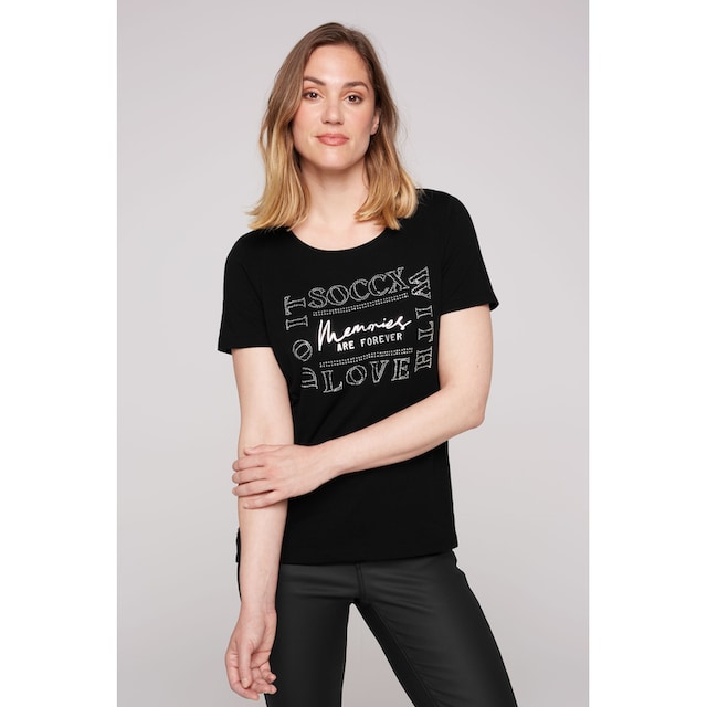 SOCCX Rundhalsshirt, mit längerer Rückenpartie online kaufen | BAUR