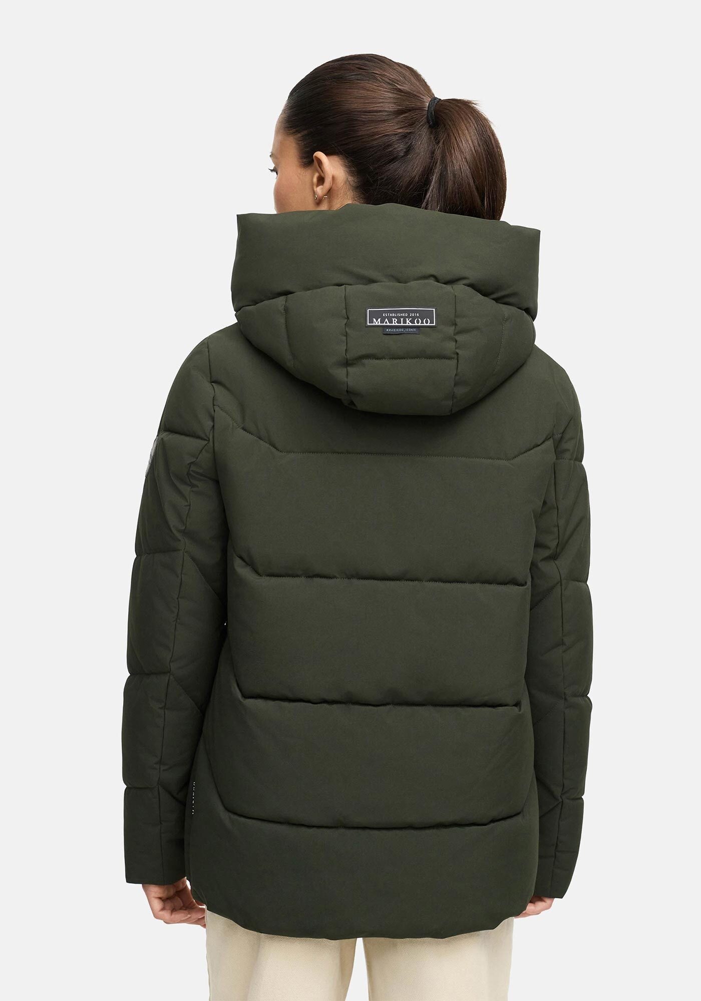 Marikoo Winterjacke »Kuscheltatze«, mit extra hohem Kragen