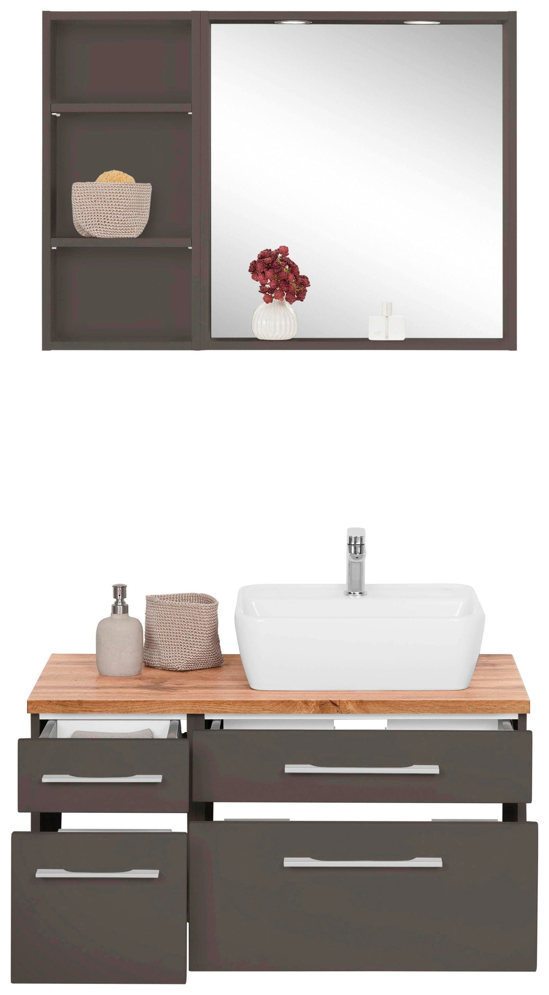 welltime Badmöbel-Set "Davos" 3 Stk. tlg. günstig online kaufen