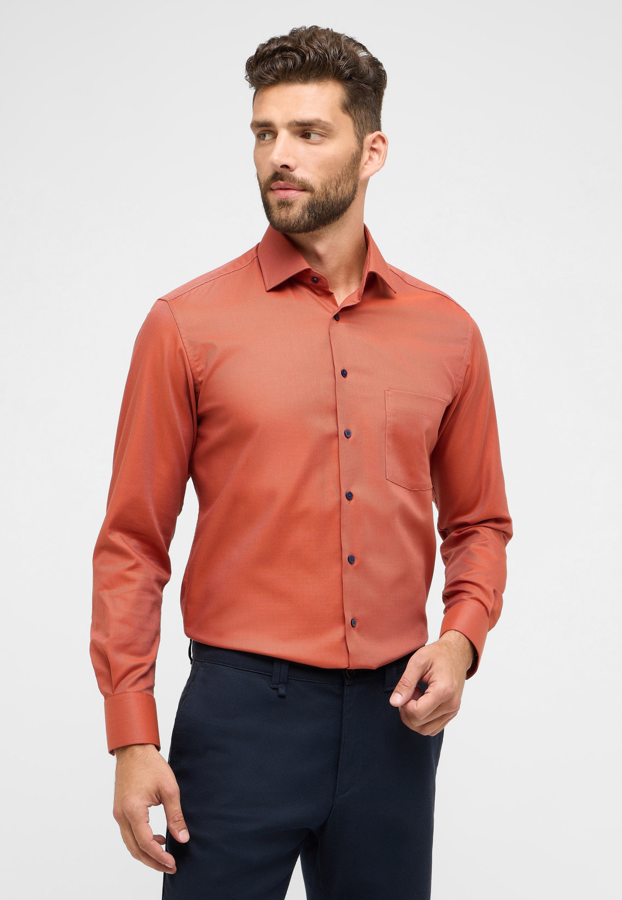 Eterna Langarmhemd "MODERN FIT", NON IRON (bügelfrei) günstig online kaufen