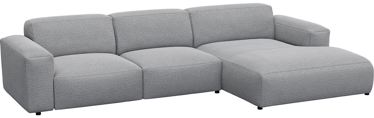 FLEXLUX Ecksofa »Lucera bequem und komfortabel durch hochwertigen Sitzaufbau, L-Form«, modern & anschmiegsam, Kaltschaum, Stahl-Wellenunterfederung
