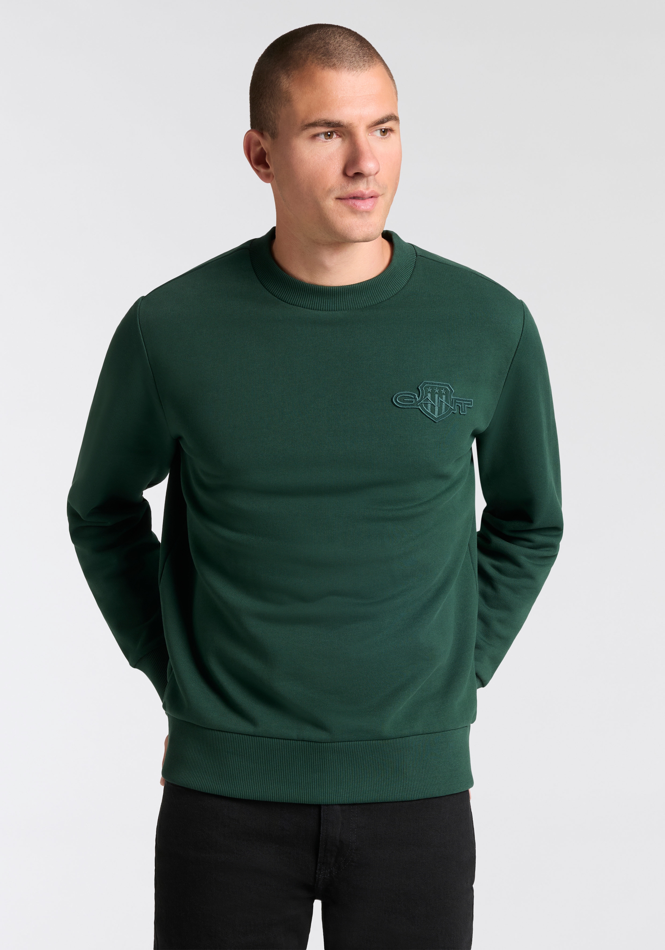 Gant Sweatshirt "TONAL SHIELD" Rundhals, regular fit, basic günstig online kaufen
