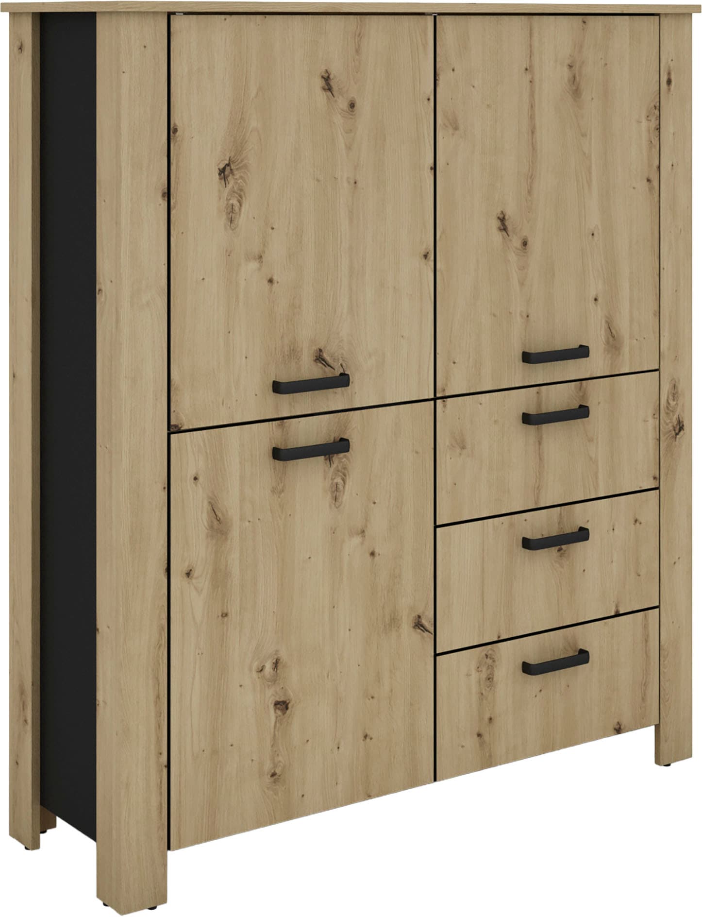 byLIVING Vitrine "Highboard Faro" 1 Stk. tlg. 3 Türen und 3 Schubkästen für günstig online kaufen