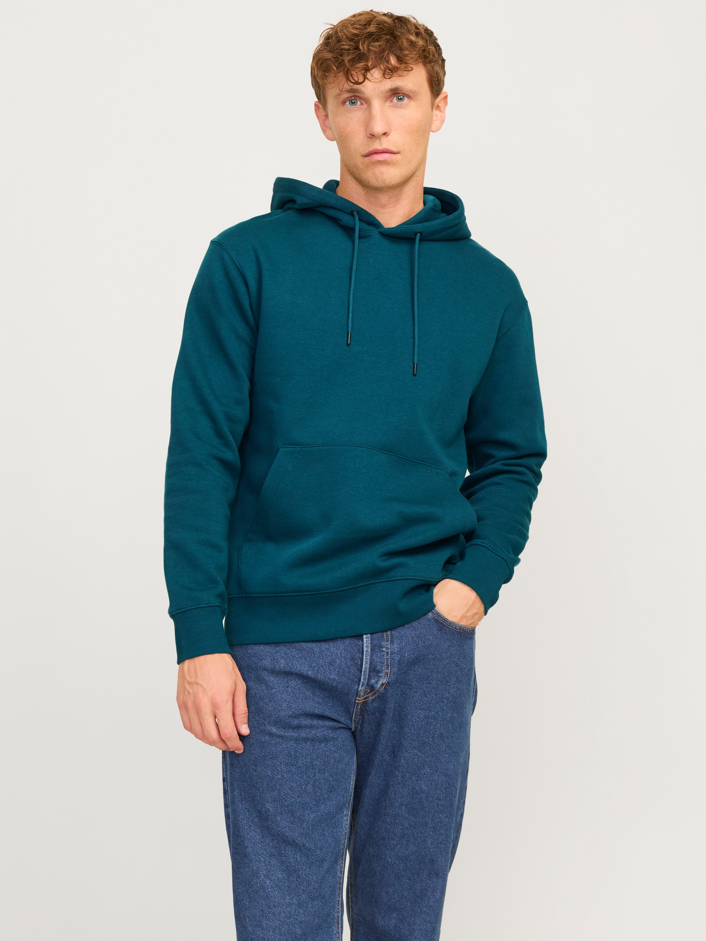 Kapuzensweatshirt »JJESTAR BASIC SWEAT HOOD NOOS«, mit Rippbündchen