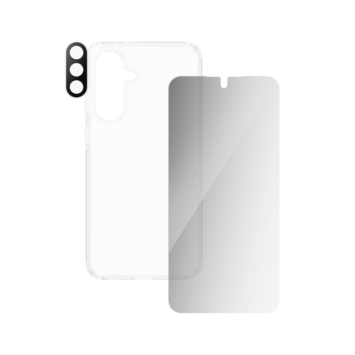 CARE by PanzerGlass Displayschutzglas »3-in-1 Protection Urban Combat Case + Screen Protection + Hoops«, für Samsung Galaxy A56, Displayschutzfolie, Schutzfolie, Bildschirmschutz, kratz- & stoßfest