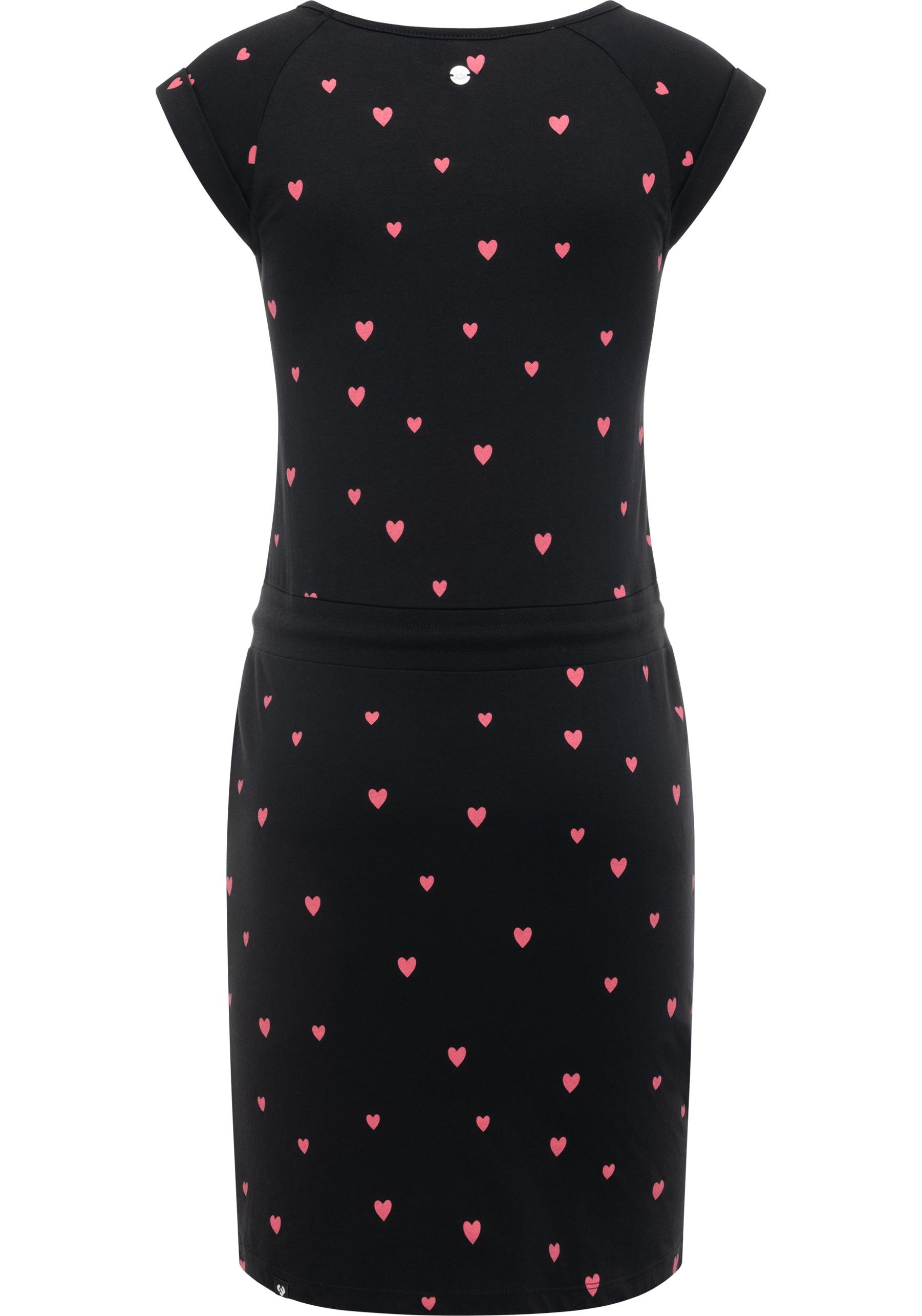 Thumbnail - Ragwear Sommerkleid "Penelope Hearts YOUMODO" Außentaschen  Eingrifftaschen leichtes Baumwoll Kleid mit verspieltem Prin...