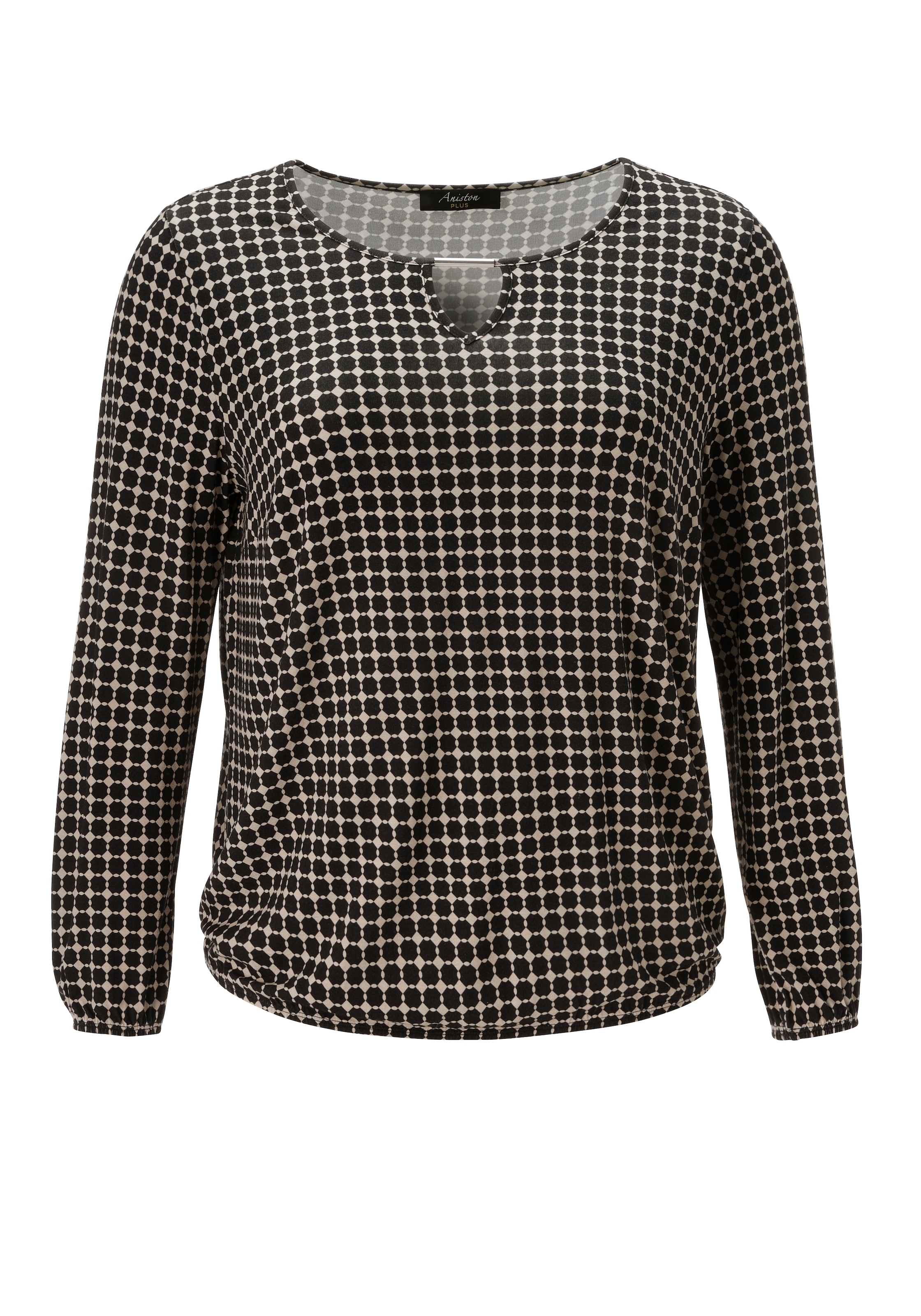 Aniston PLUS Langarmshirt aus weich fließender Qualität - NEUE KOLLEKTION