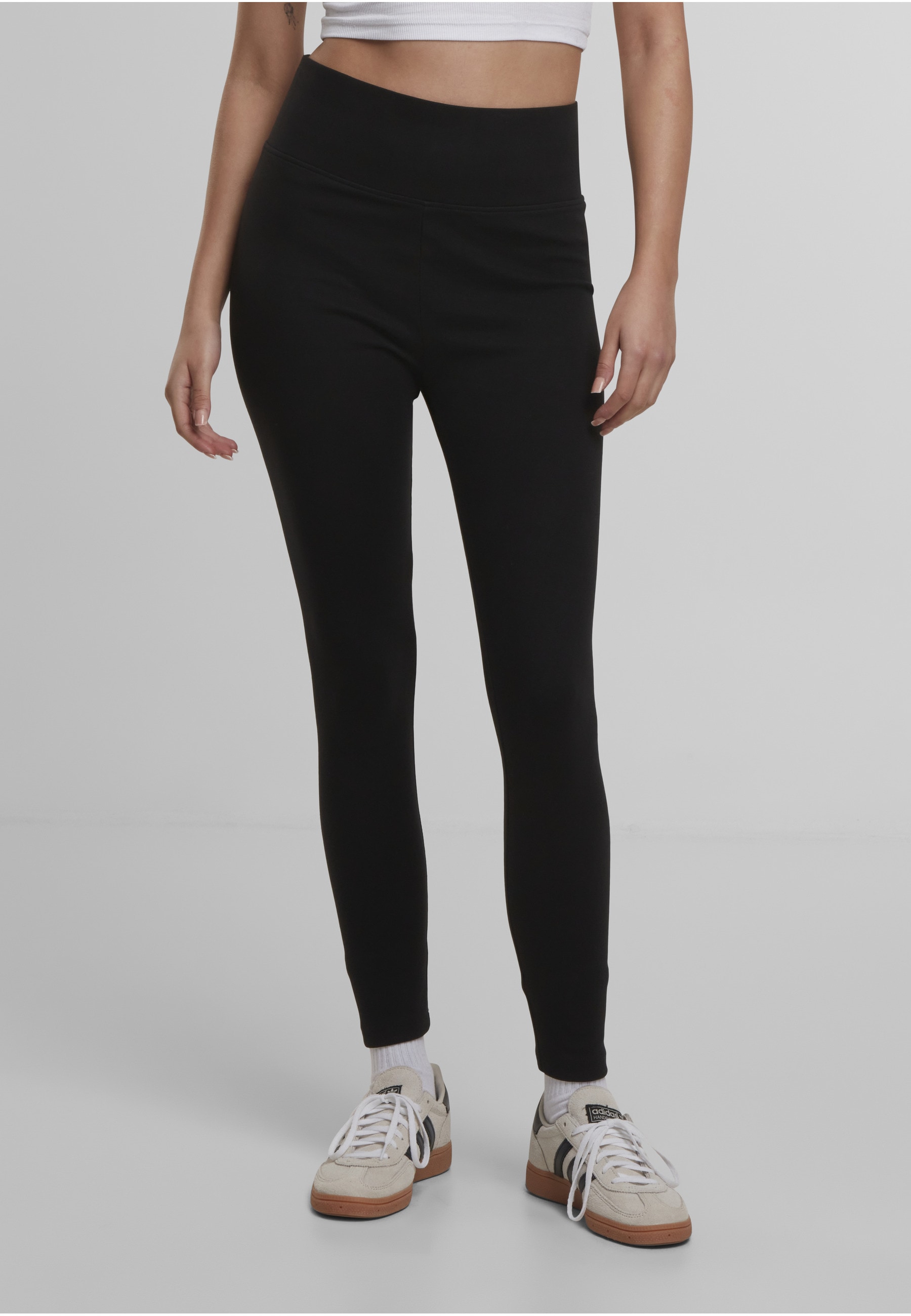 URBAN CLASSICS Leggings »Urban Classics Damen Ladies High Waist Jersey Leggings 2-Pack«