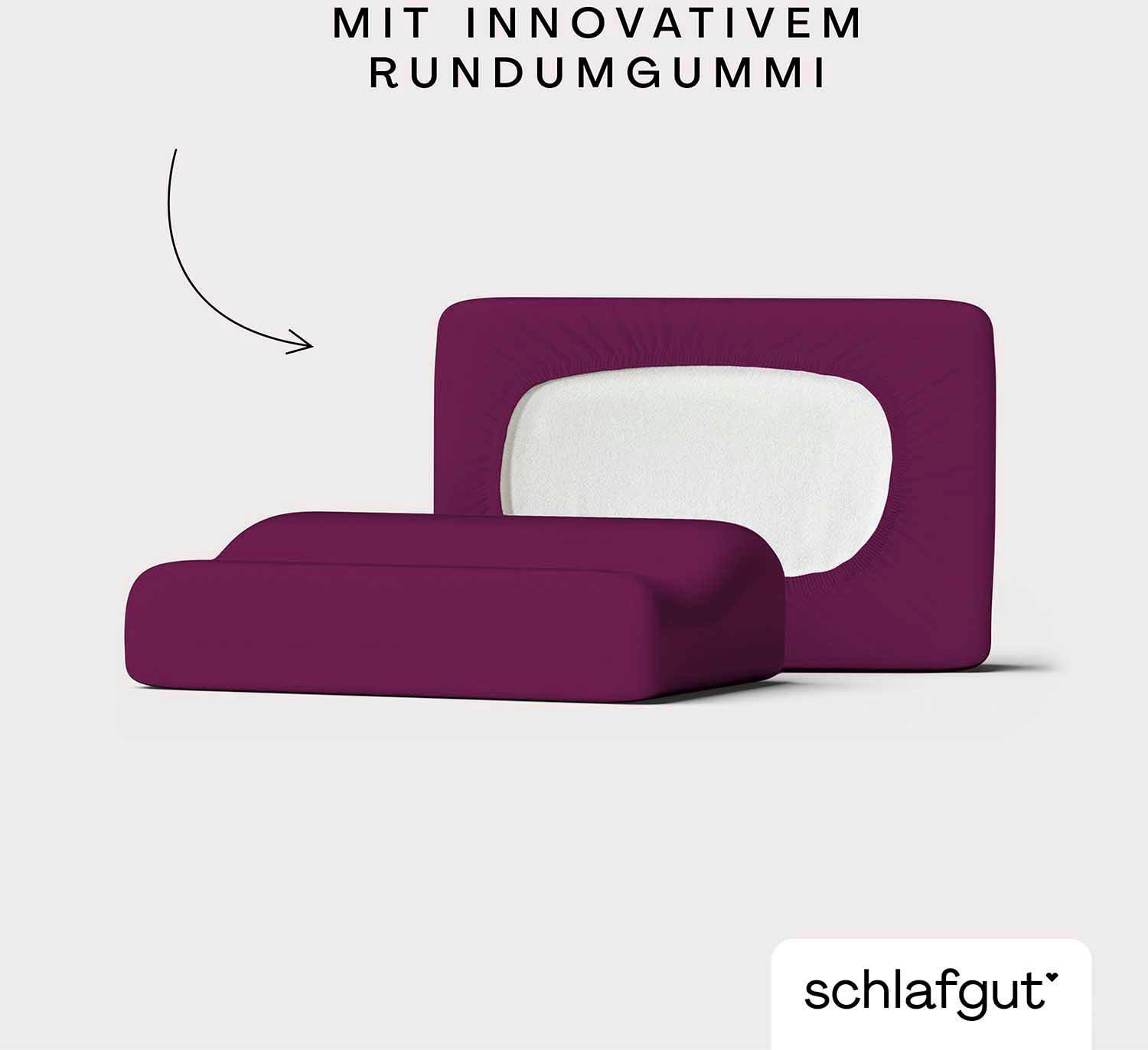 Schlafgut Kissenbezug »Pure flexibler Kissenbezug für Nackenstützkissen«, (1 St.), Bio-Baumwolle mit Elasthan, mit Gummizug, bügelfrei