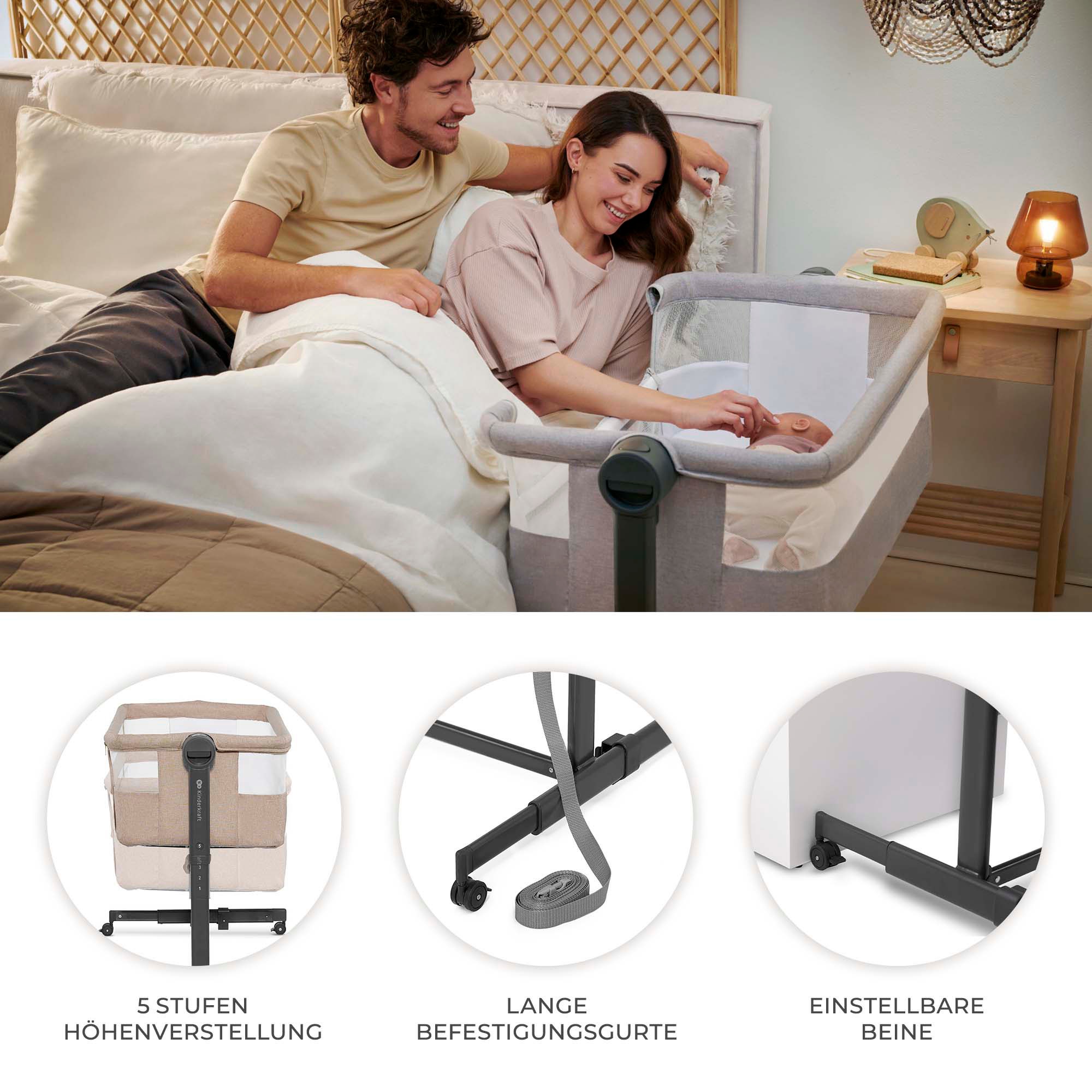 Thumbnail - Kinderkraft Beistellbett "Neste Up 2"