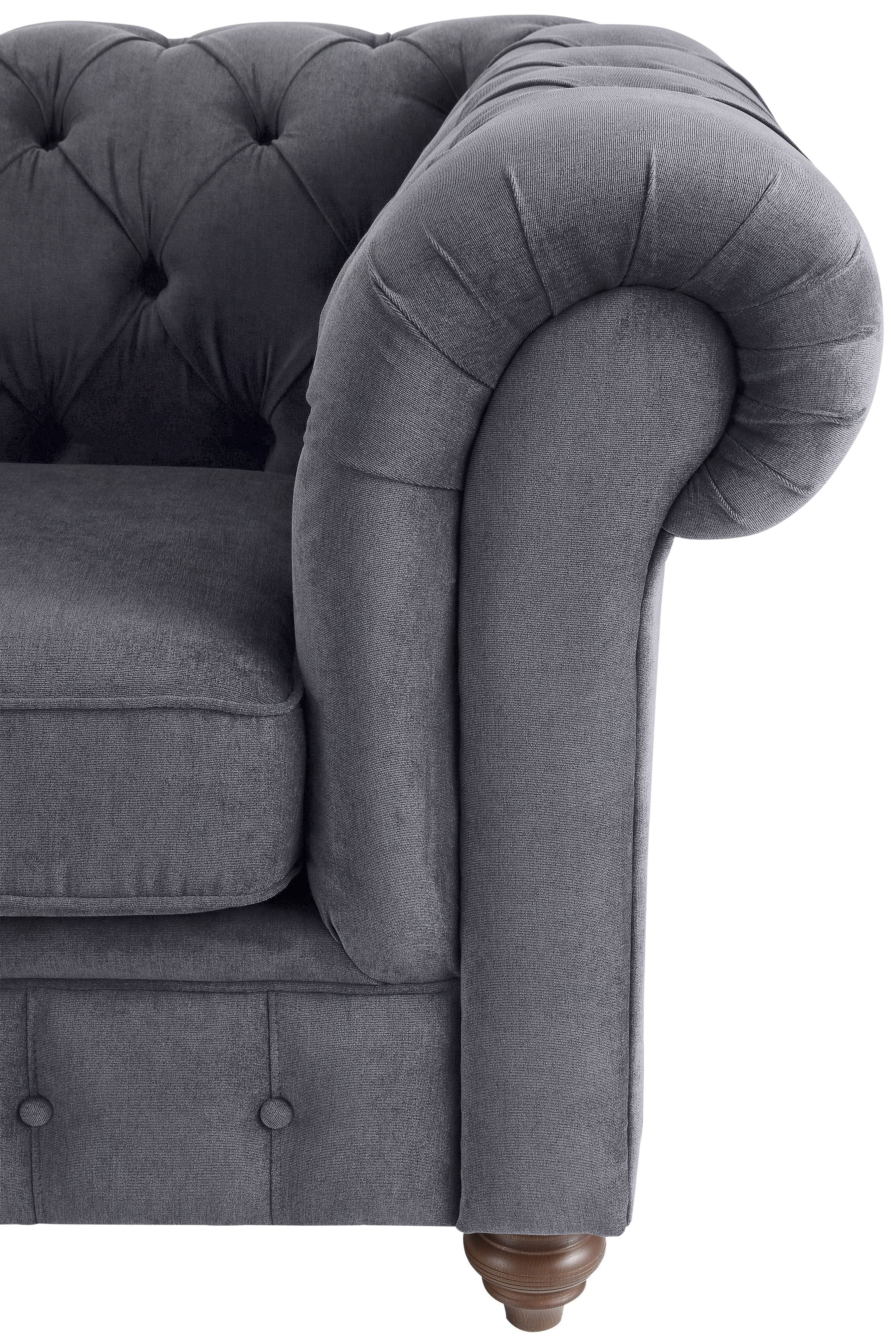 Thumbnail - Home affaire Chesterfield-Sofa "Chesterfield Ecksofa, auch in Leder L-Form", hochwertige Knopfheftung, langer Schenkel l...