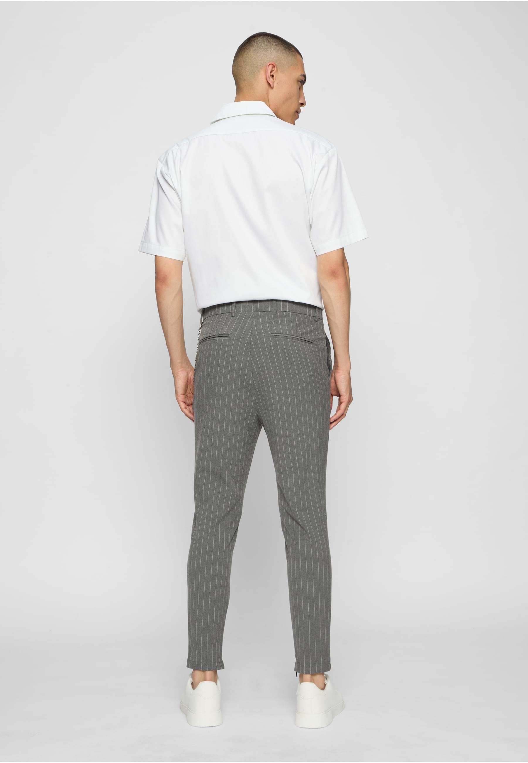 2Y Studios Stoffhose »2Y Studios 2Y Cropped Pants Pinstripe«, (1 tlg.)