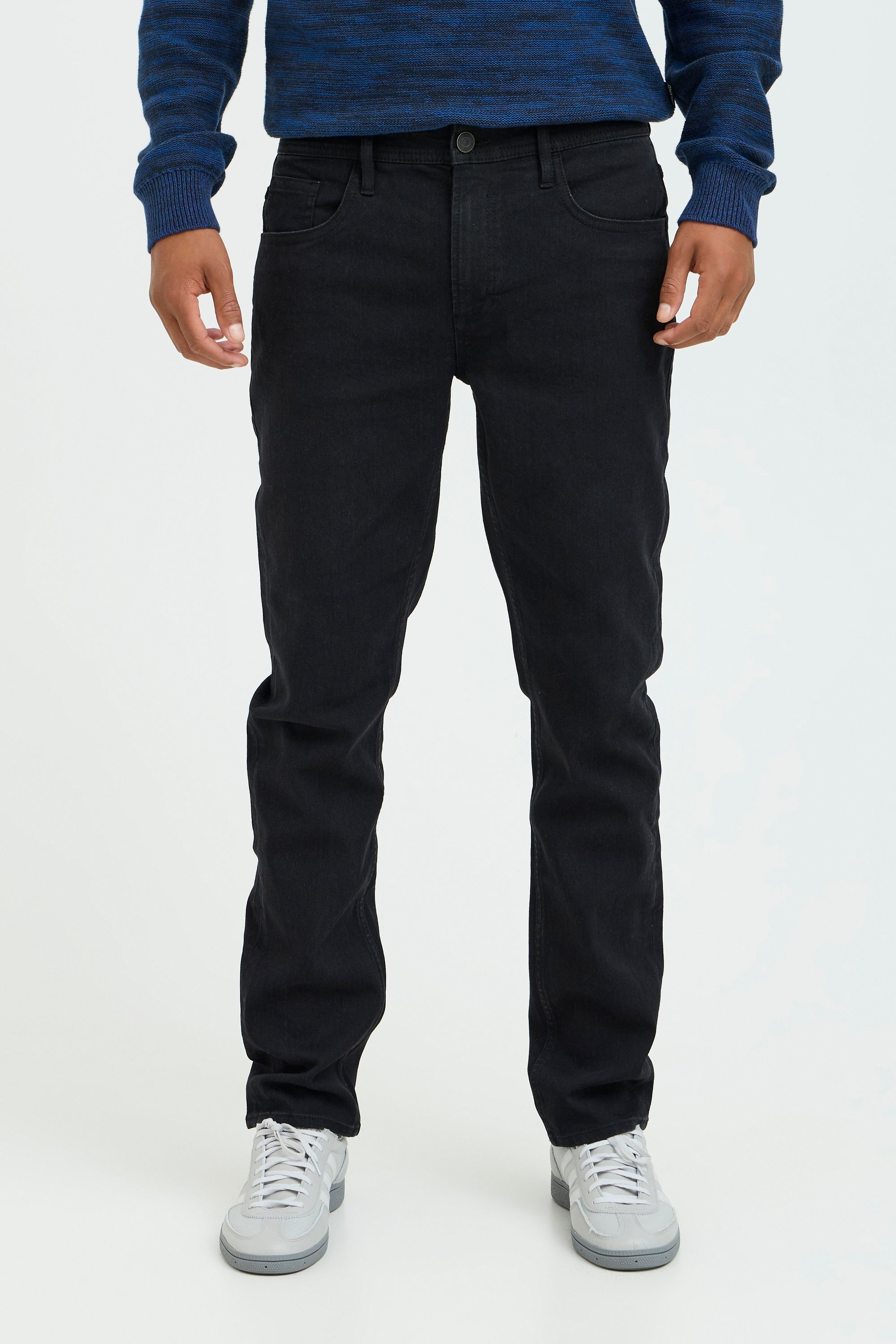 BLEND Herren Relaxhose "BHTwister"denim schwarz, Gr. 30, unifarben, Jeans, 81% Baumwolle, 17% Polyester, 2% Elasthan, Hosen, Stilvolle
