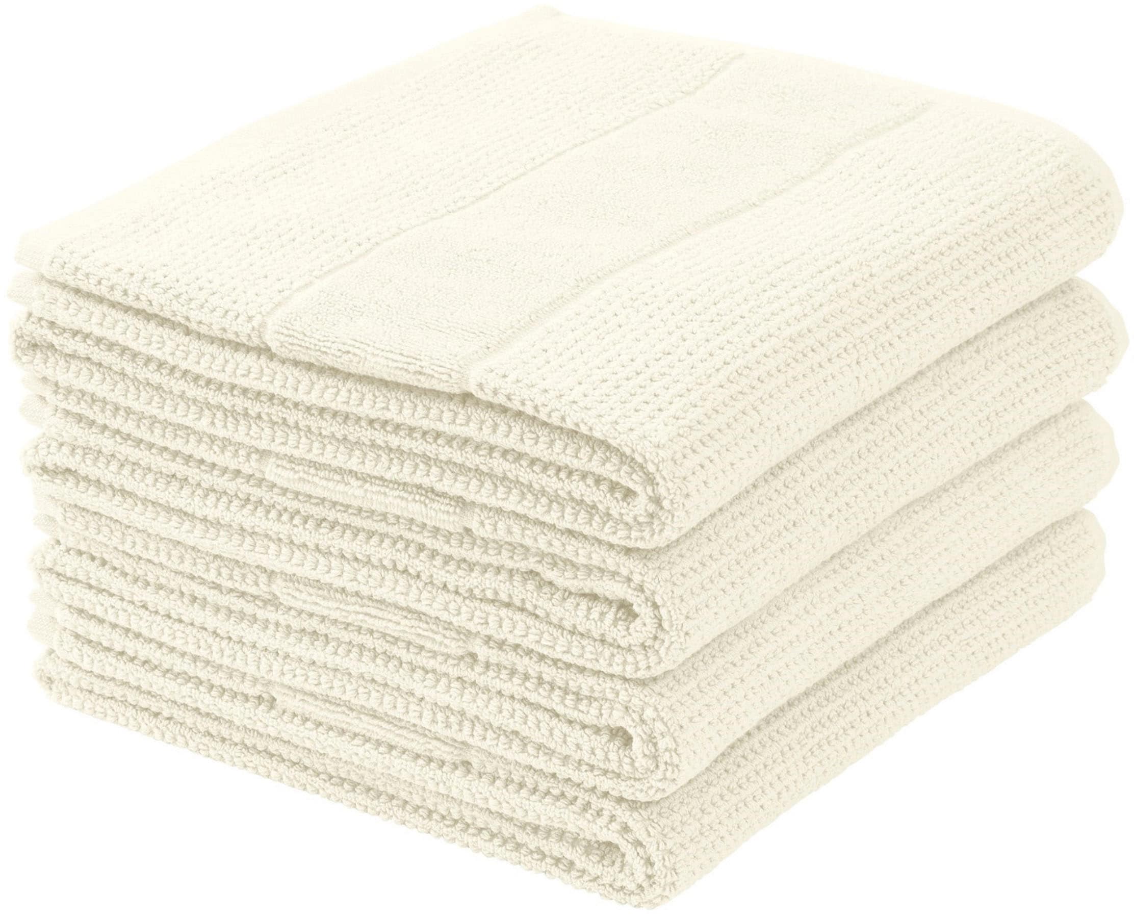 Schiesser Handtücher »Schiesser Handtücher Turin 4er 100% Baumwolle«, | aus Reiskorn-Optik Set St.), (4 BAUR im