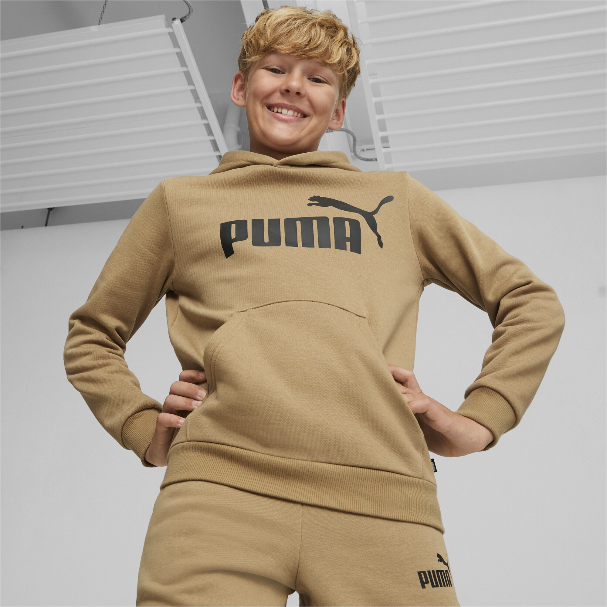 PUMA Sweatshirt »Essentials Hoodie BAUR Jungen« großem | Logo mit