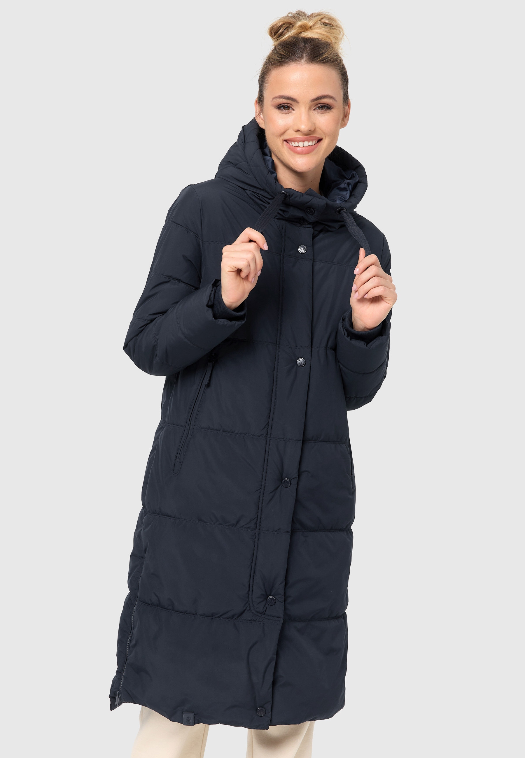 Marikoo Winterjacke "Soranaa", langer Winter Mantel mit Kapuze günstig online kaufen