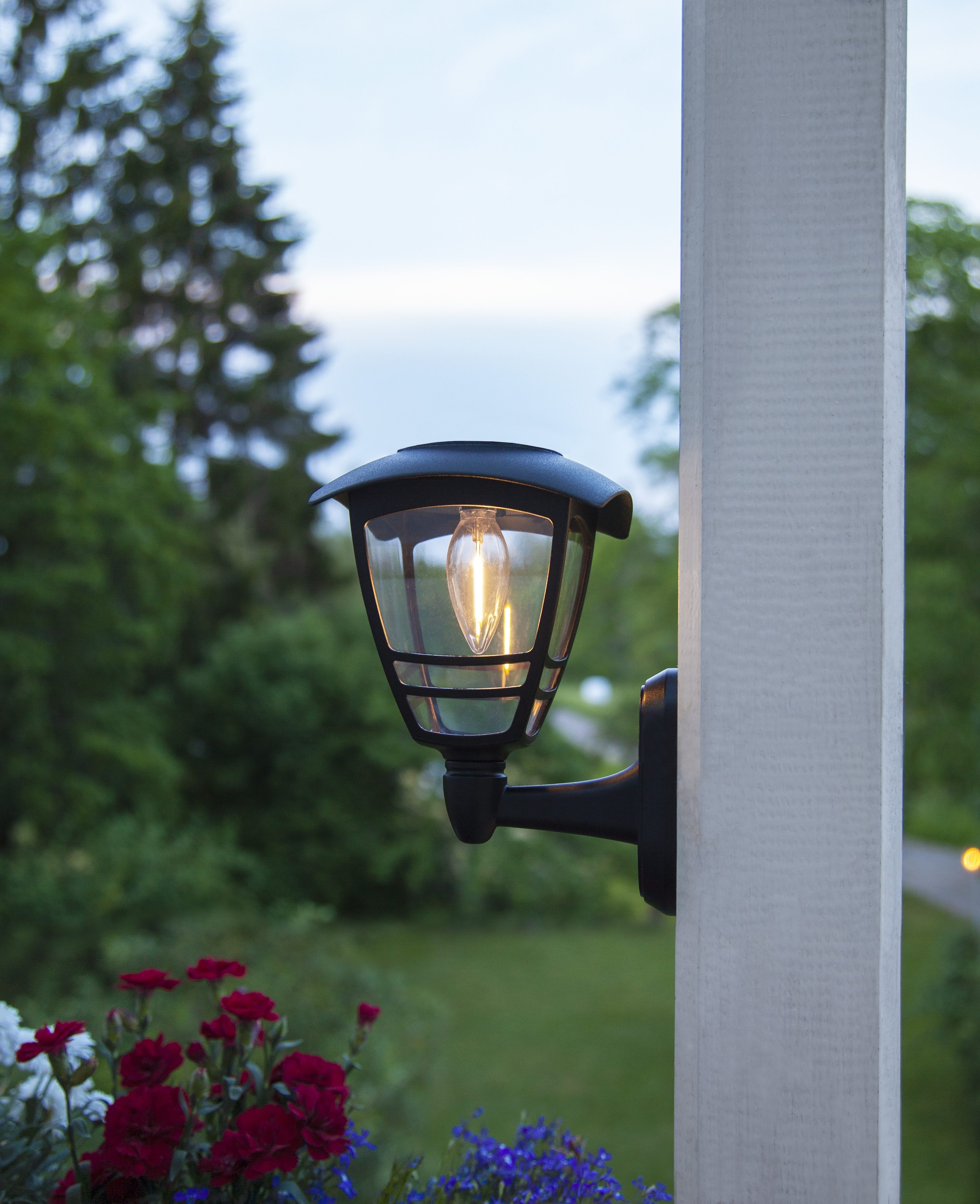 Parforce Traditional Hunting LED Solarleuchte »Solar-Wandleuchte Felix« LED-Board 1 Stk. Warmweiß Wandlaterne mit Filament-LED, 10 lm, Dämmerungssensor