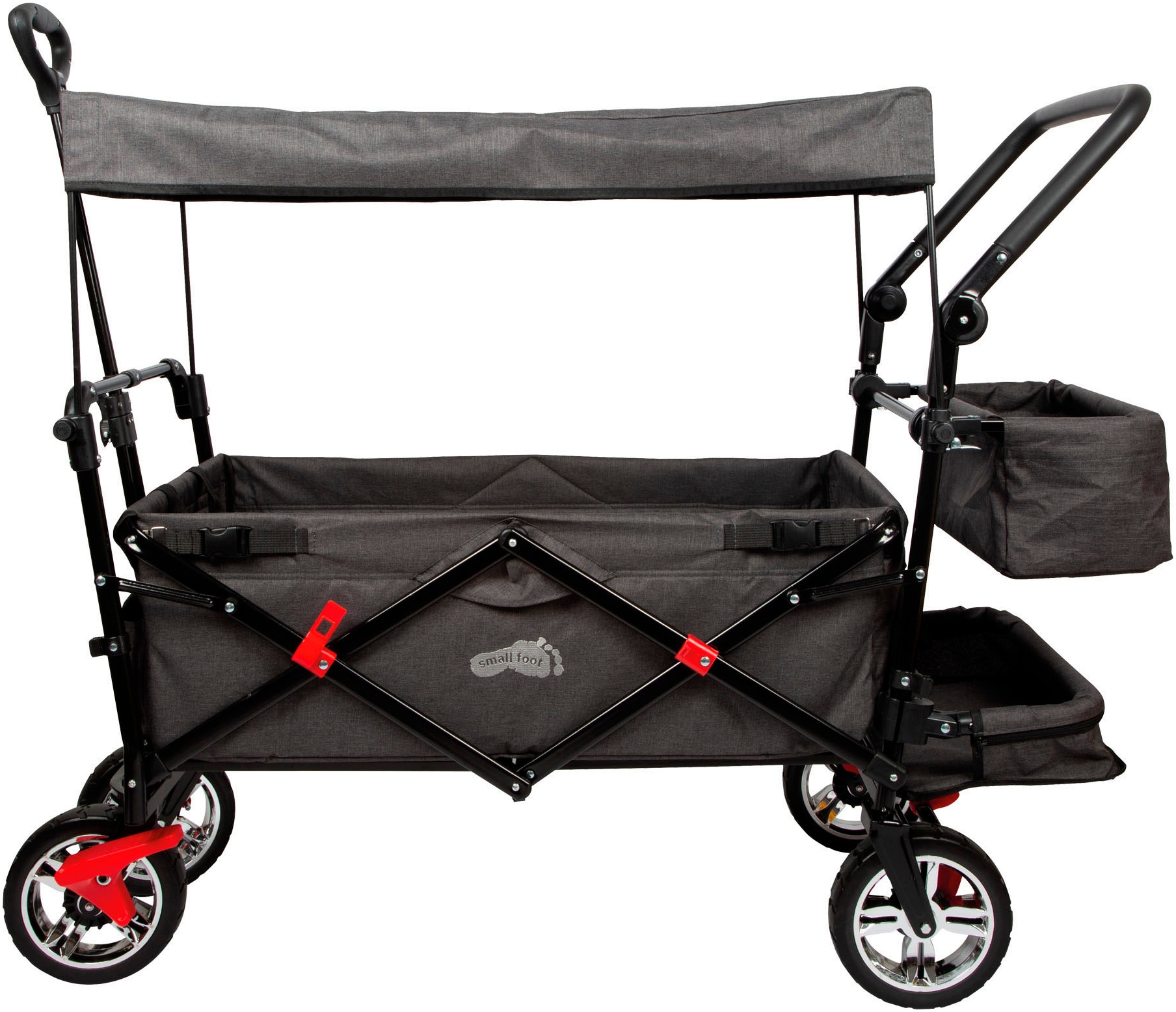 Small Foot Bollerwagen »Bollerwagen mit Dach« mit Regencover, faltbar
