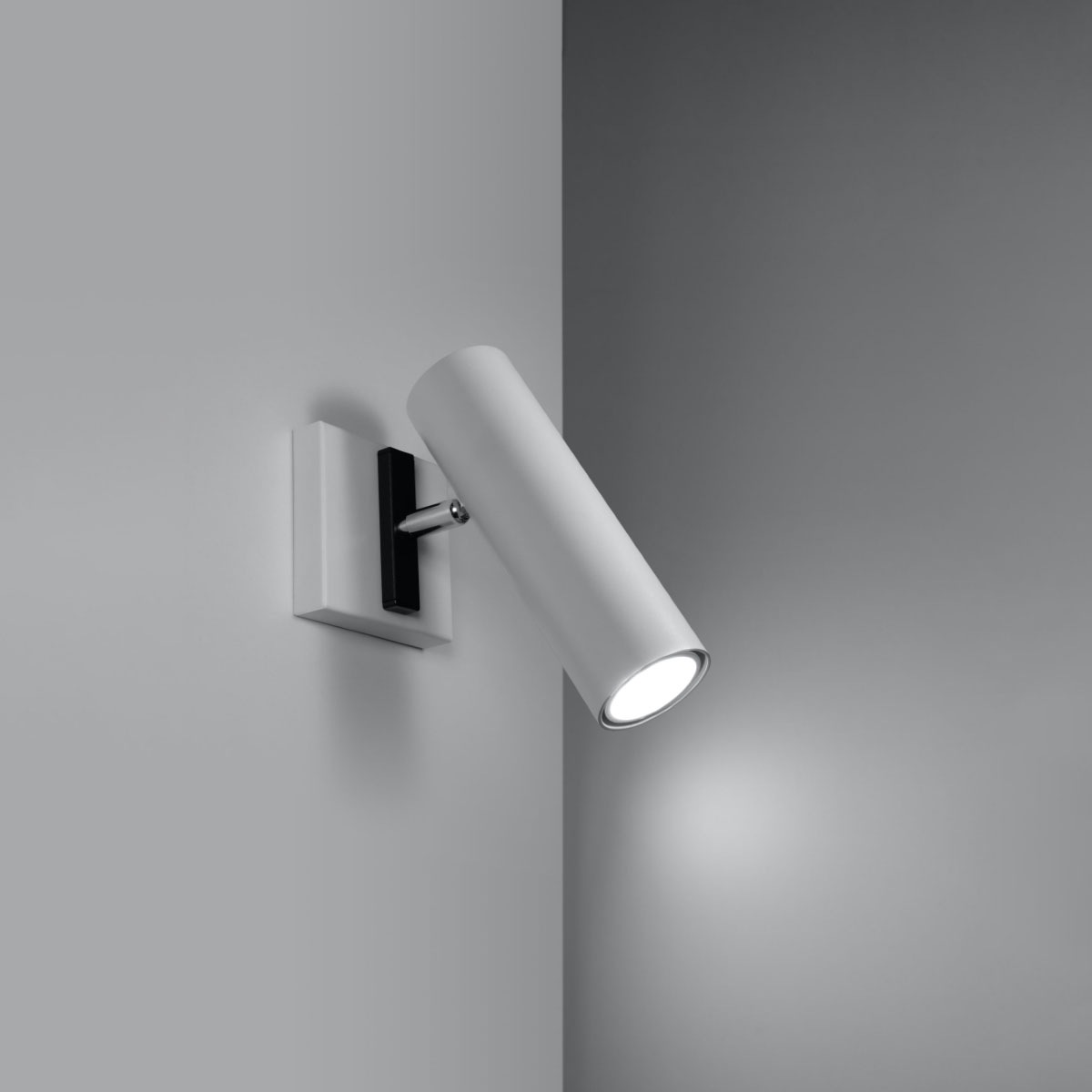 SOLLUX lighting Wandleuchte »DIREZIONE«, 1 flammig, Leuchtmittel GU10 | ohne Leuchtmittel, beweglicher Lampenschirm