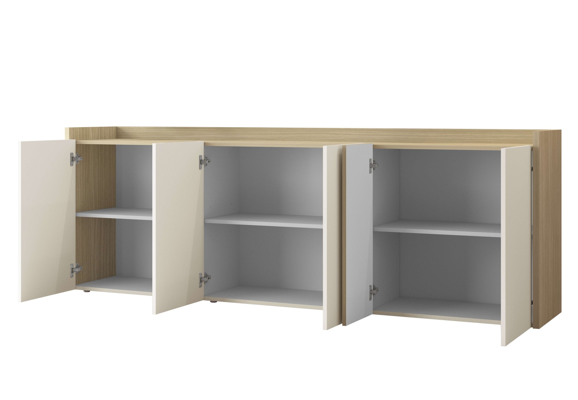 OTTO home Sideboard »Sideboard ALTEA, Kommode, Schrank, Kredenz« 1 Stk. tlg. Mit 6 Drehtüren, 6 Innenfächer, B.220 cm
